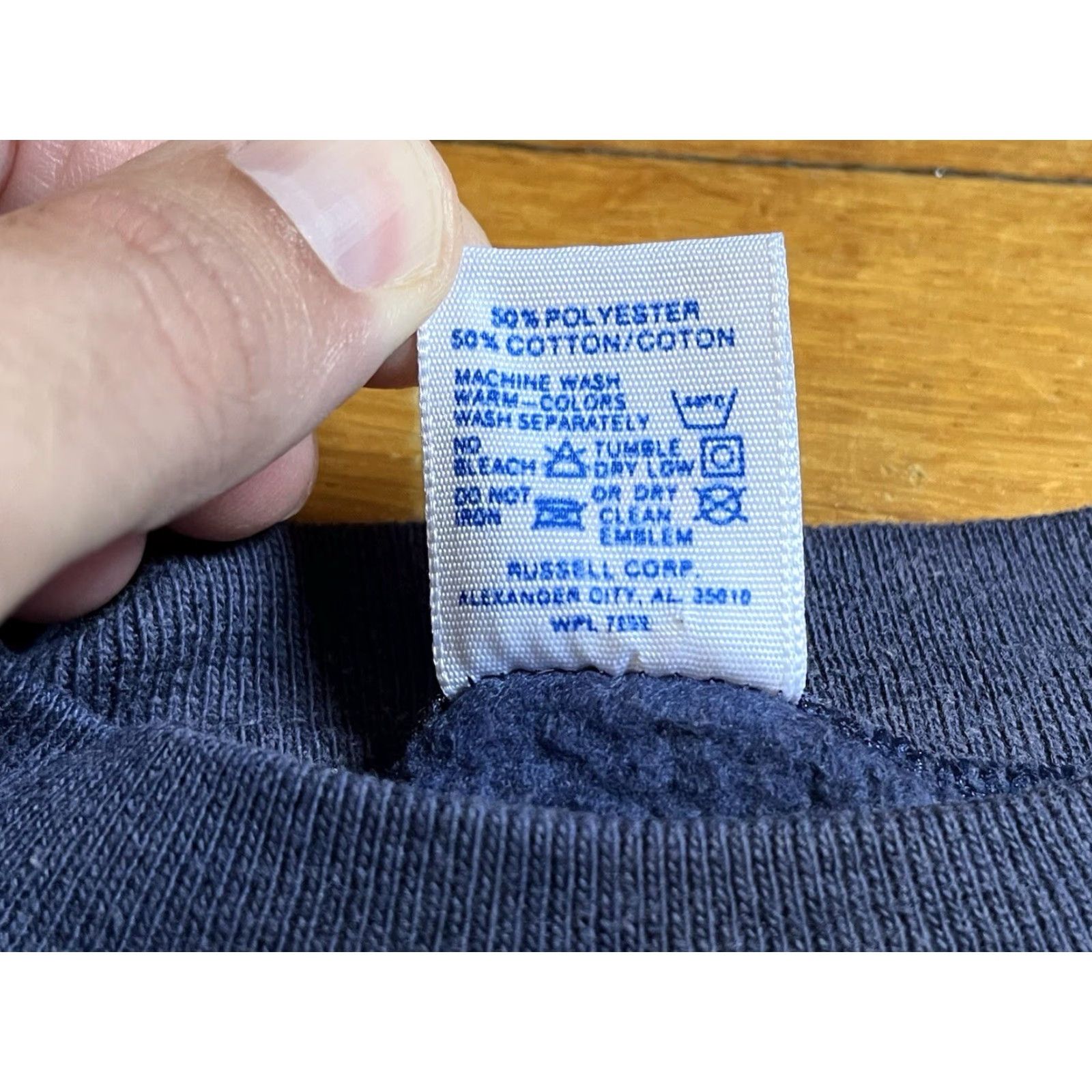 Russell Athletic VINTAGE Russell Athletic Meridian University Sweatshirt Men’s Medium Blue 90s Size US M / EU 48-50 / 2 - 6 Thumbnail