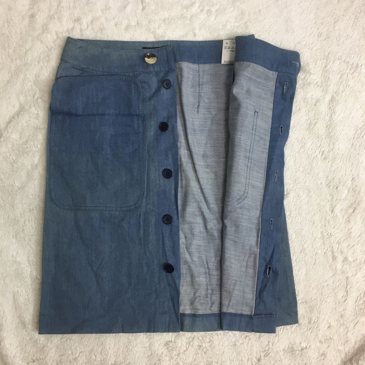 A.P.C. × Designer A.P.C. Cotton Midi Skirt Sz 28 (XS) Size 28" / US 6 / IT 42 - 3 Thumbnail