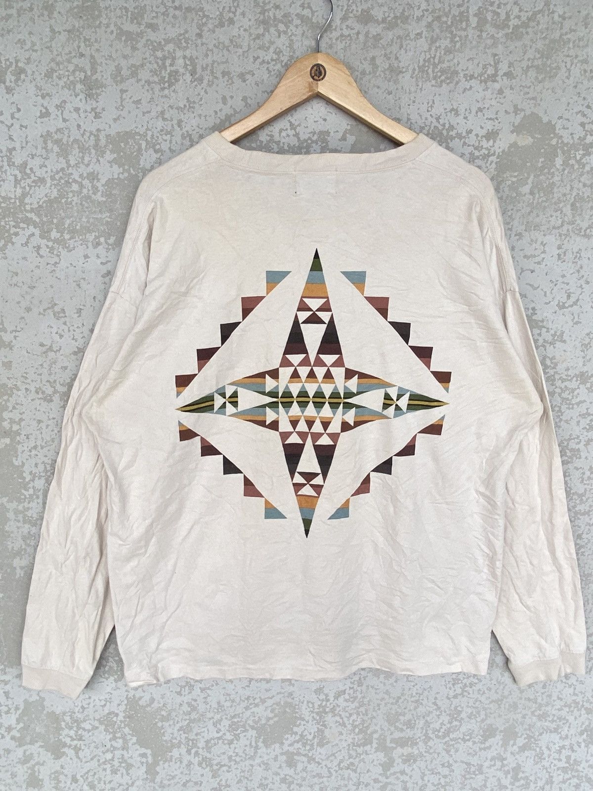 Other Vintage Pindleton Big Printed Crewneck Sweatshirt White Size US XL / EU 56 / 4 - 6 Thumbnail