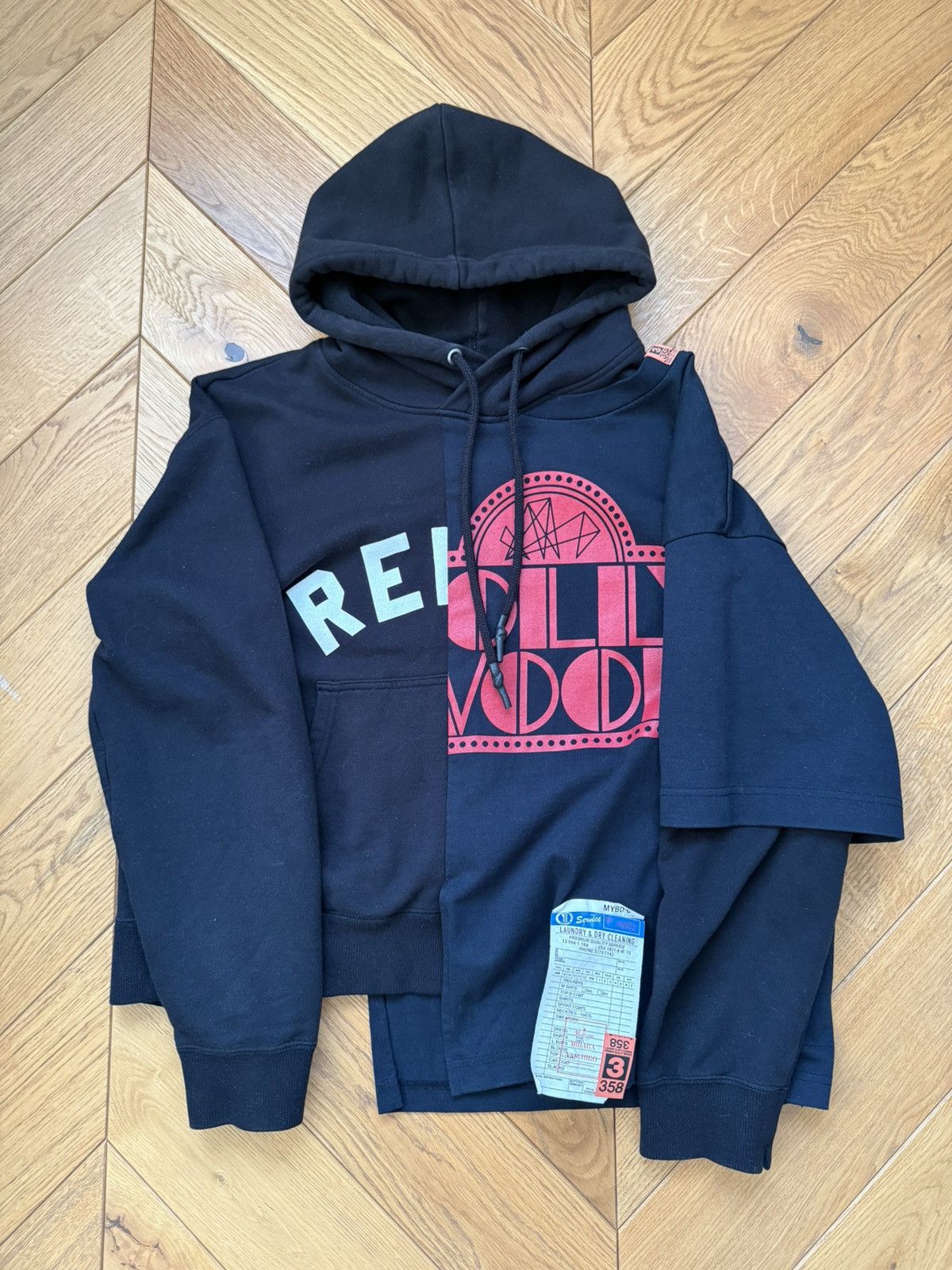 Maison MIHARA YASUHIRO Maison Mihara Yasuhiro upcycled 50/50 layered hoodie Size US S / EU 44-46 / 1 - 1 Thumbnail