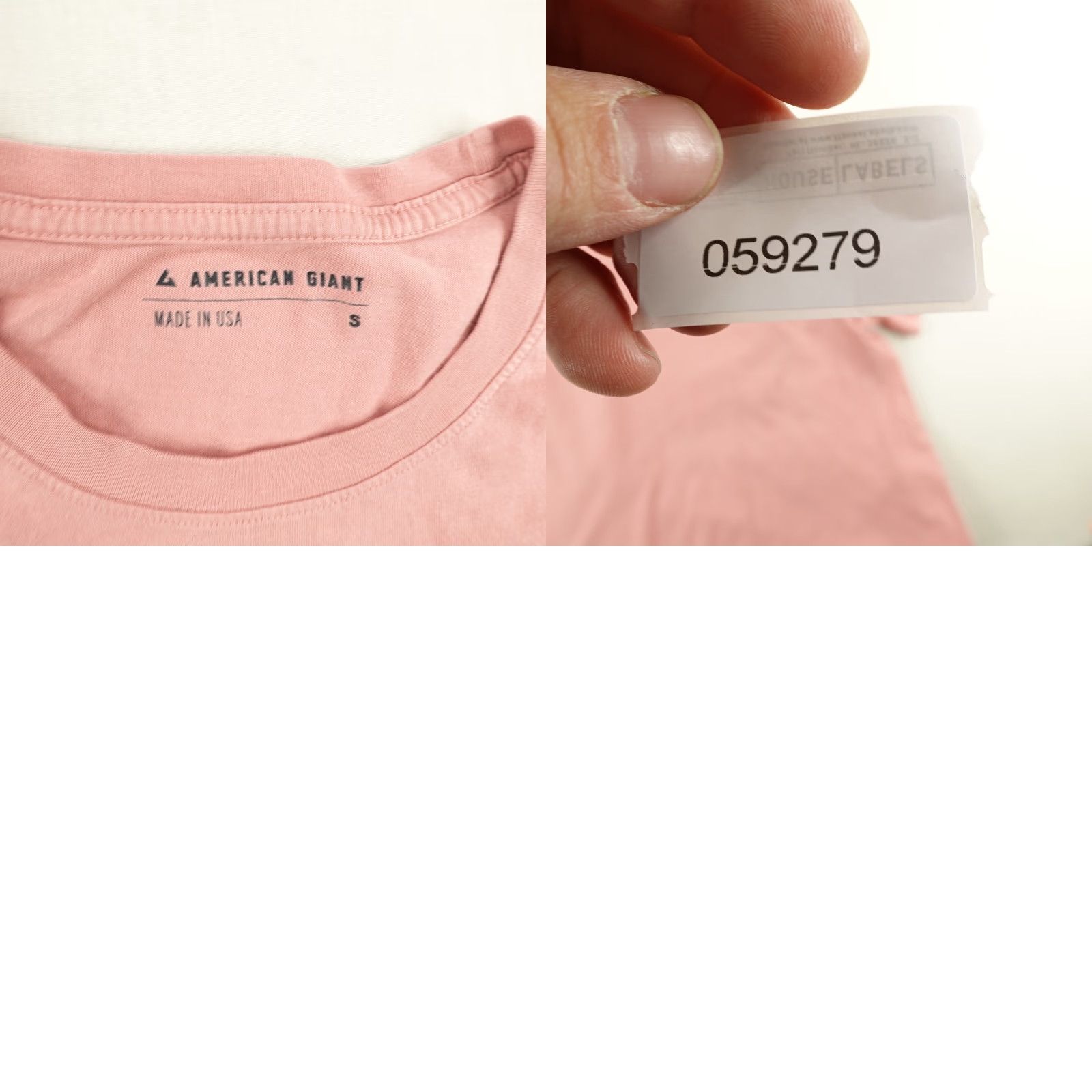 Vintage VINTAGE American Giant T-Shirt Men Small Pink Short Sleeve Crew Neck Cotton Tee USA Outdoor 90s Mens Size US S / EU 44-46 / 1 - 8 Thumbnail
