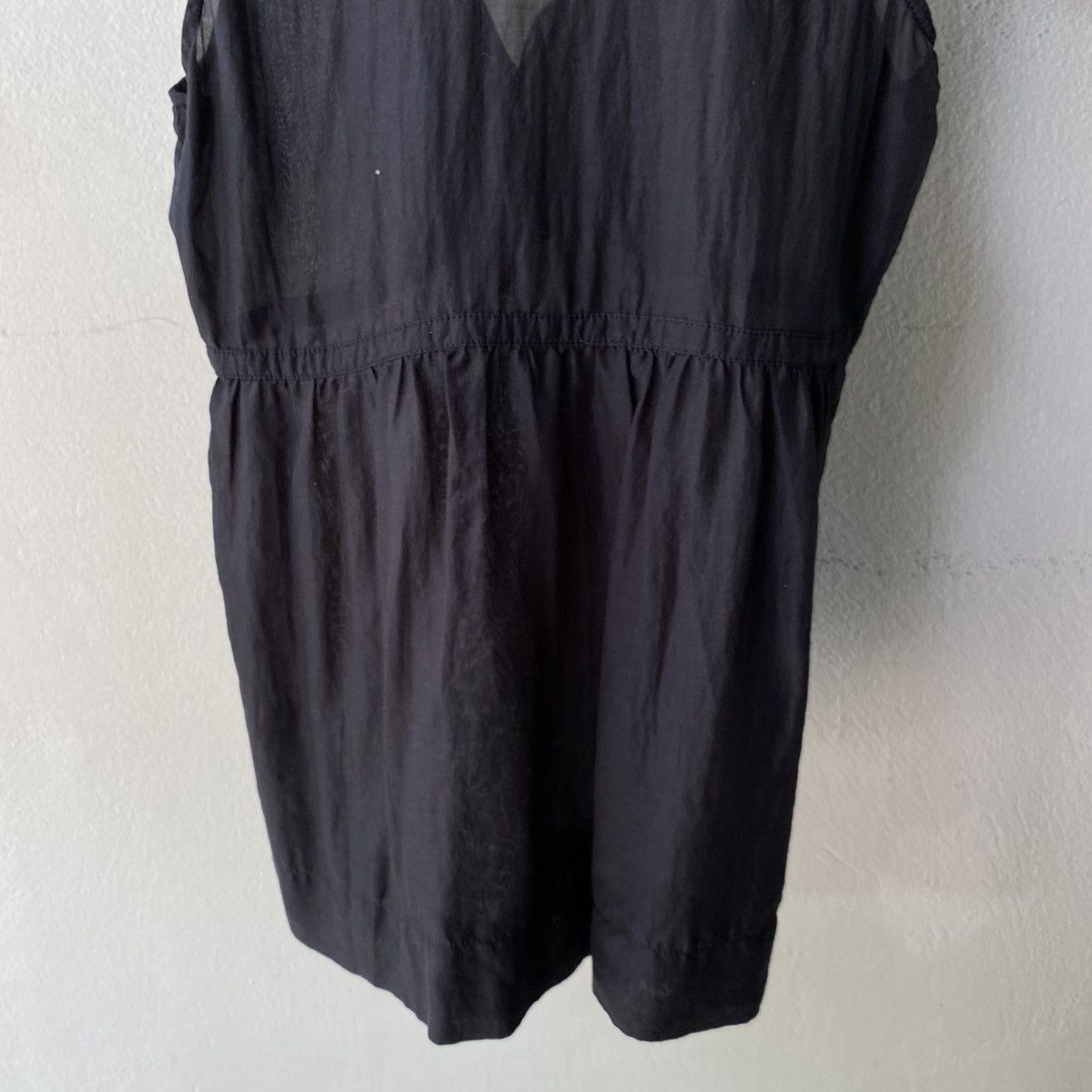 Polo Ralph Lauren Polo Black Sleeveless Ruffle V-Neck Blouse Size XS / US 0-2 / IT 36-38 - 9 Thumbnail