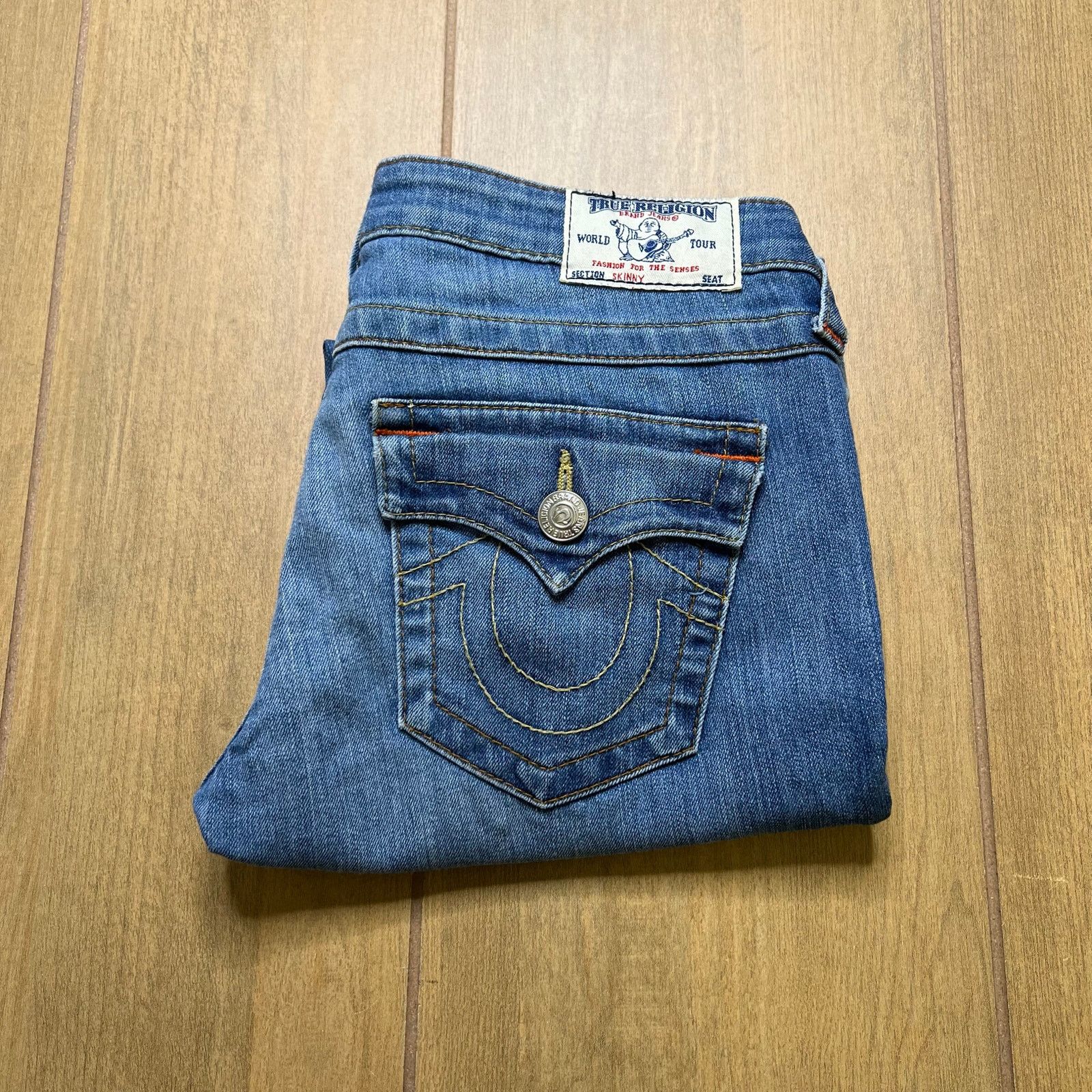 True Religion Y2K True Religion Womens Skinny Low Rise Jeans Sz 27 Size 27" / US 4 / IT 40 - 1 Thumbnail