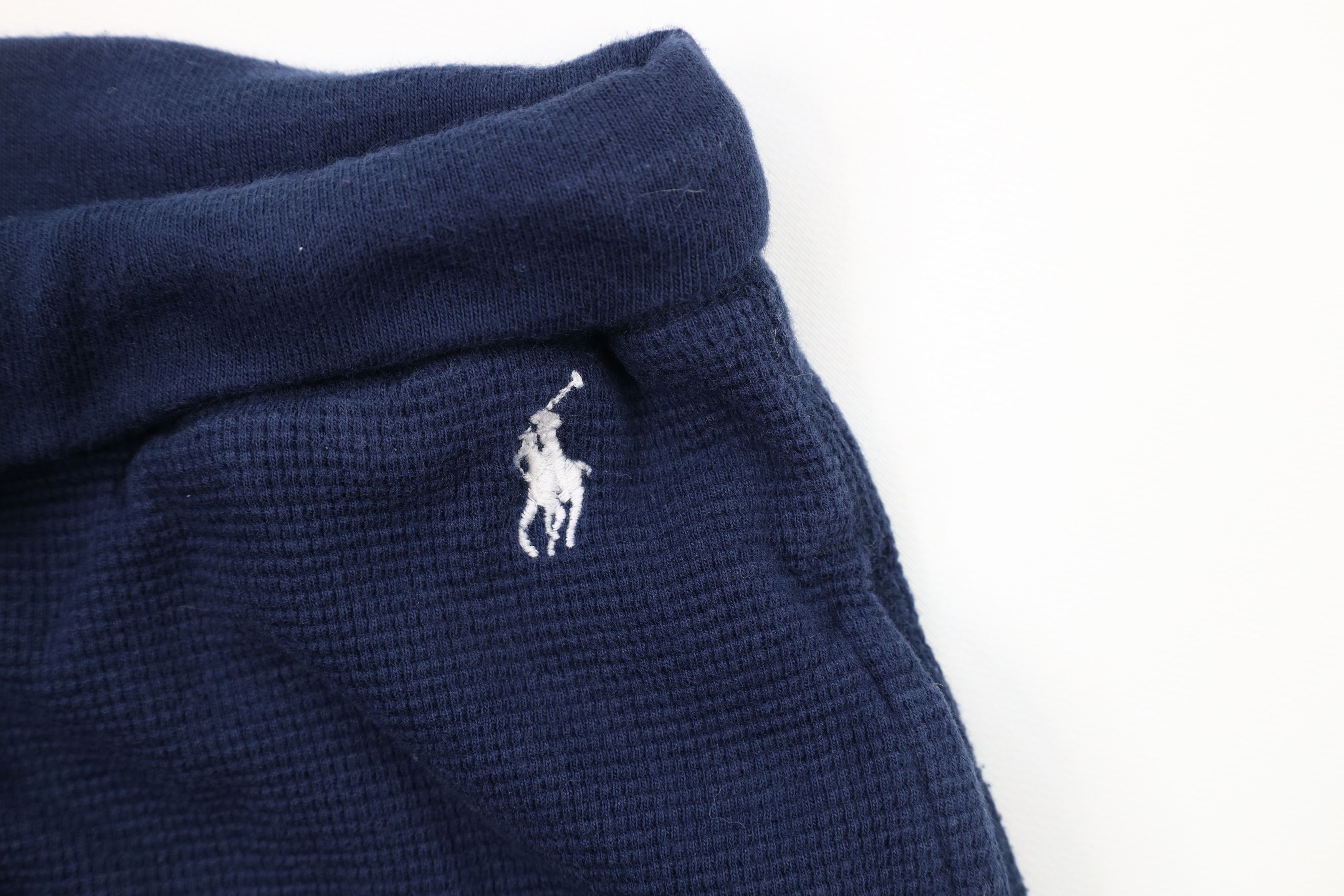 Ralph Lauren Vintage Ralph Lauren Thermal Waffle Knit Wide Leg Pants Blue Size US 38 / EU 54 - 7 Thumbnail