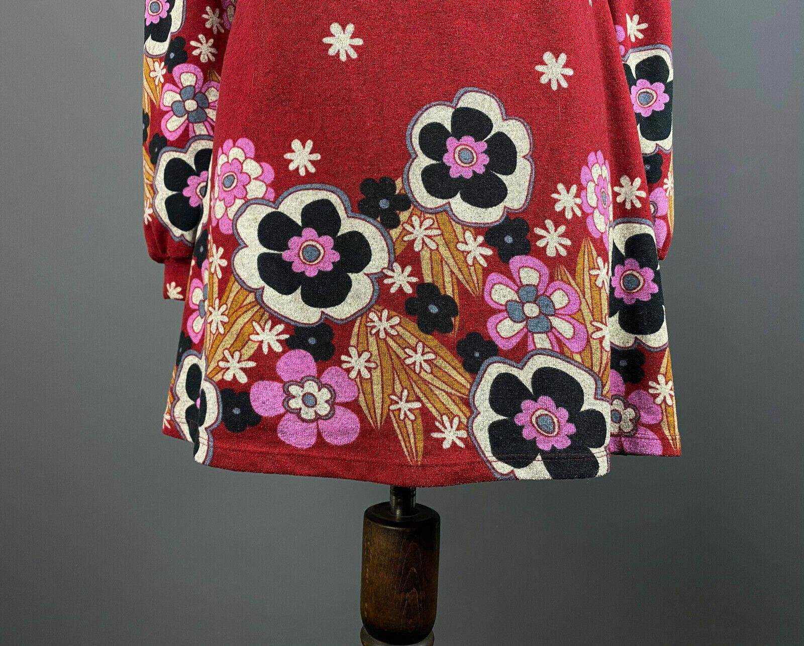 Joe Browns Joe Browns Red Floral A-Line Dress Size 16 Size XXL / US 16-18 / IT 52-54 - 3 Thumbnail