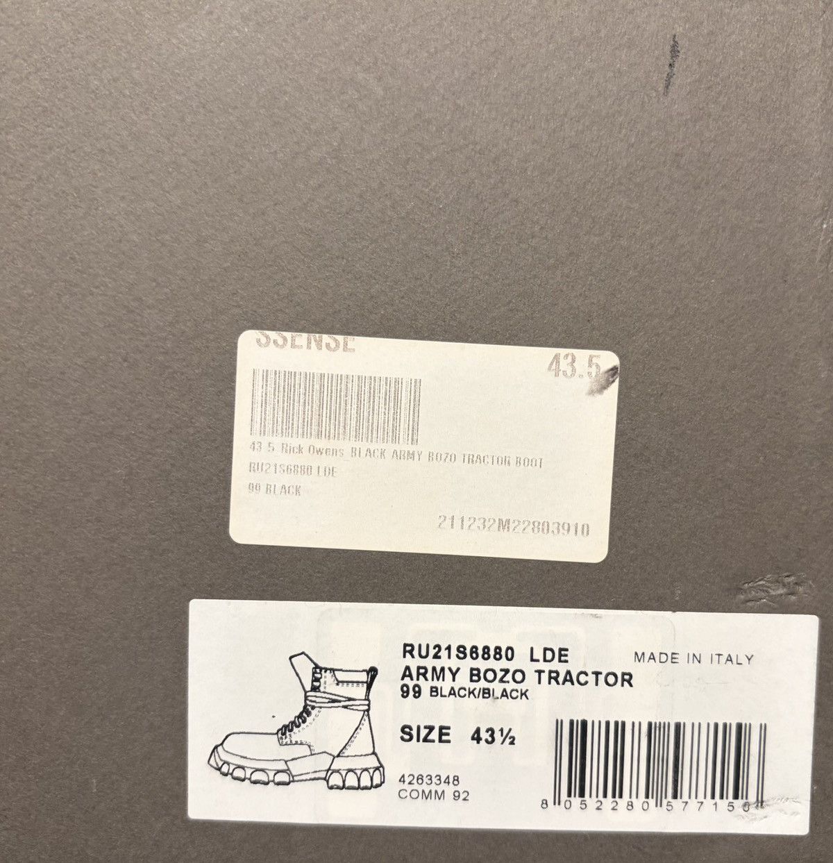 Rick Owens Rick Owens Army Bozo Tractor Boots Size US 10.5 / EU 43-44 - 7 Thumbnail