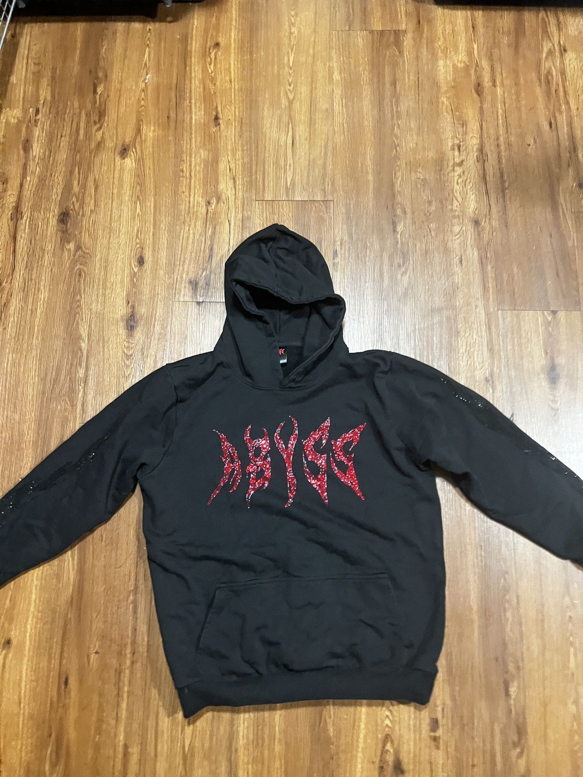 999 Club Abyss brand “Rhinestone Hoody” Size US XL / EU 56 / 4 - 3 Thumbnail