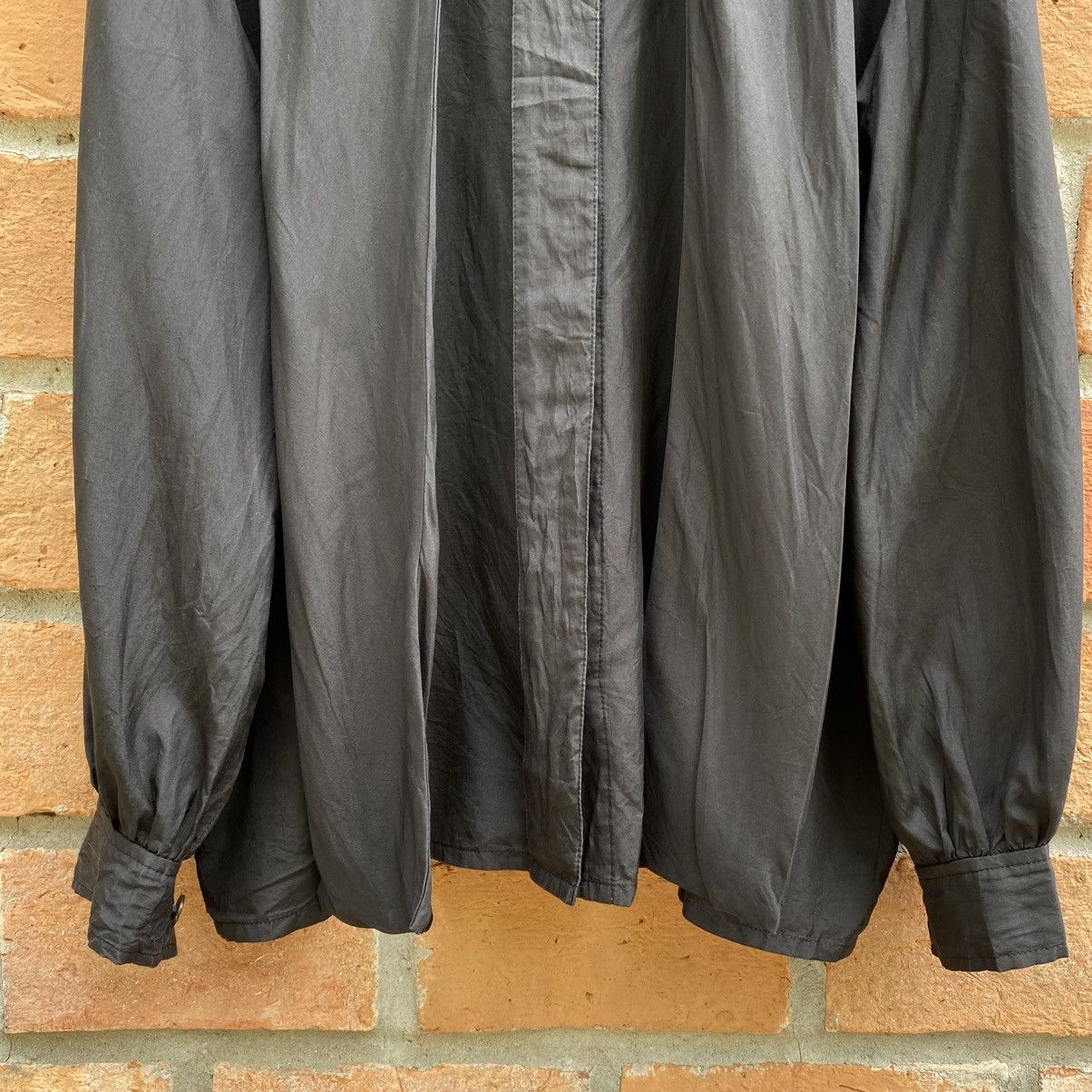 Givenchy GIVENCHY Black Long Sleeve Blouse with Tie Neck Size M / US 6-8 / IT 42-44 - 8 Thumbnail