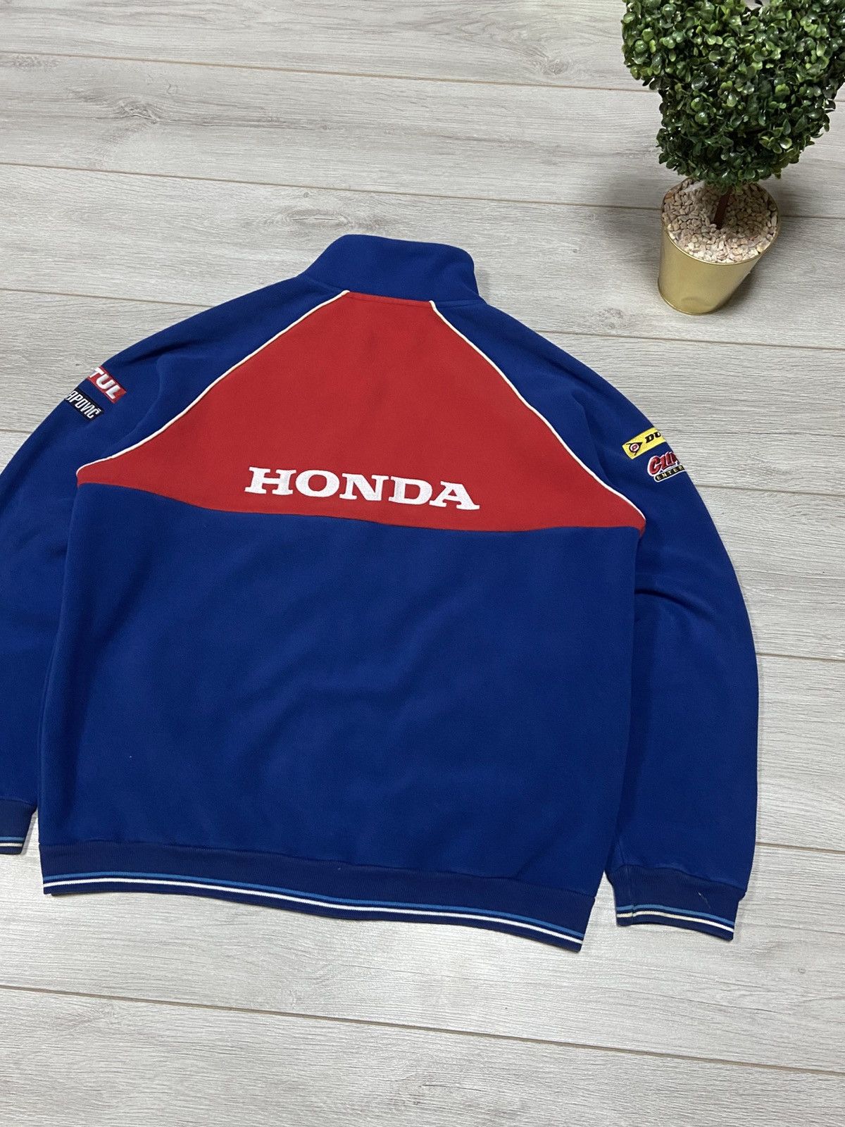 Honda Honda racing vintage fleece zip Size US XL / EU 56 / 4 - 13 Thumbnail