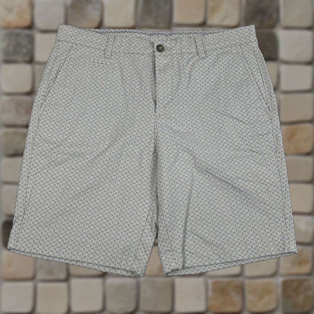 johnnie-O johnnie-O Shorts Mens 35 x 9 Beige Golf Chino Geometric 5-Pocket Casual Travel Workwear Cotton Spandex Moisture Wicking Lightweight Size US 35 - 1 Thumbnail