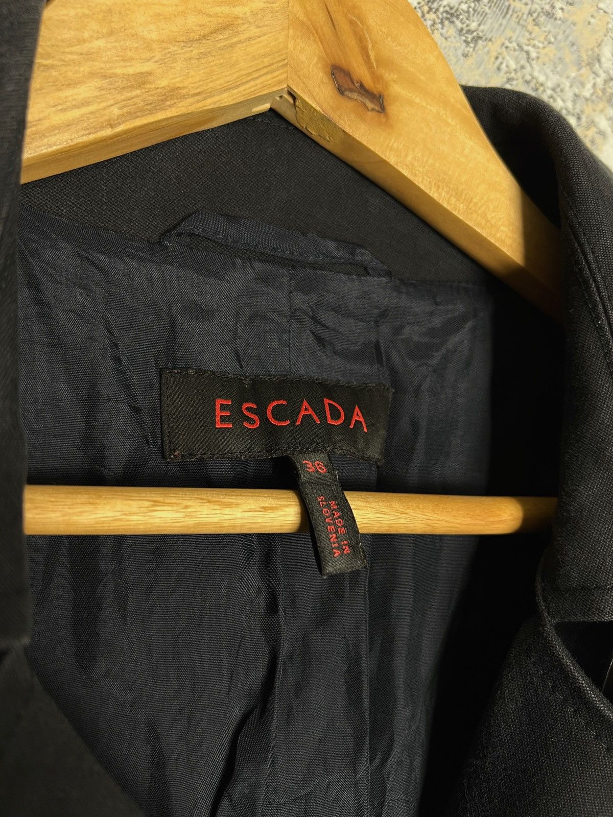 Escada × Escada Sport Escada Vintage Women's Size 36 Denim Coat Jacket Germany Size M / US 6-8 / IT 42-44 - 4 Thumbnail