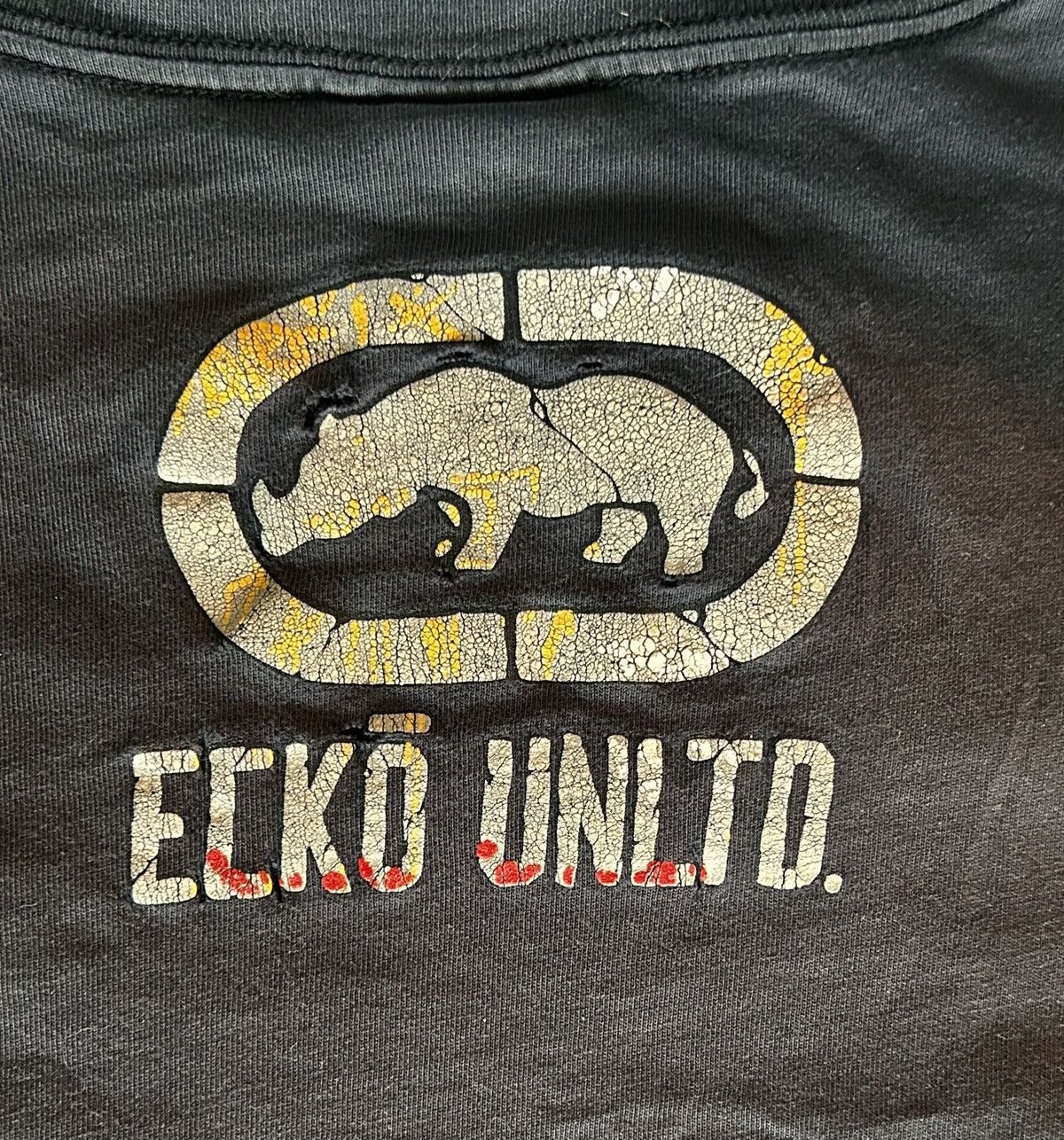 Ecko Unltd. Y2K Ecko Untold Baggy Skater Crackling 3D Effect Graphic Tee Size US XXL / EU 58 / 5 - 6 Thumbnail