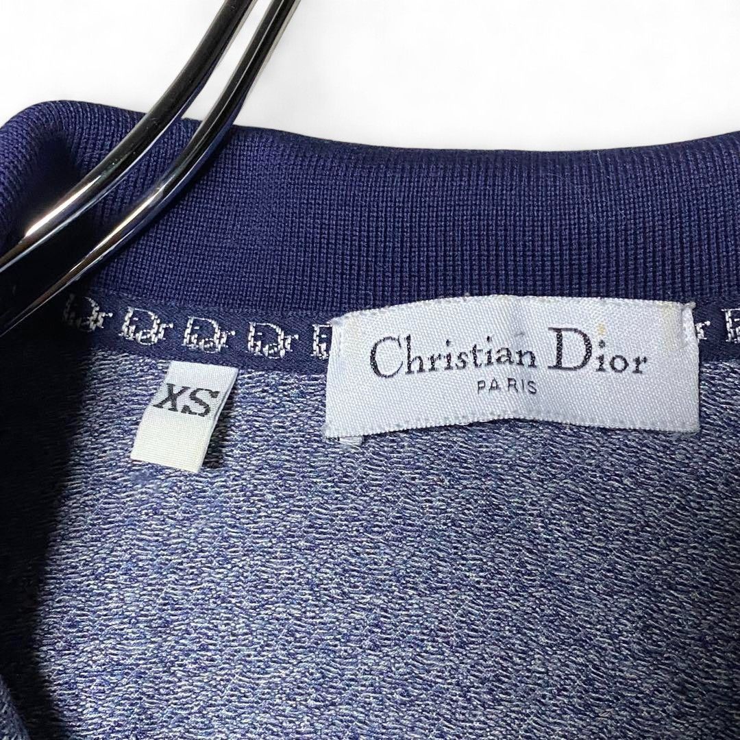 Dior Dior - Monogram Silk Polo Shirt Navy Size US S / EU 44-46 / 1 - 5 Thumbnail