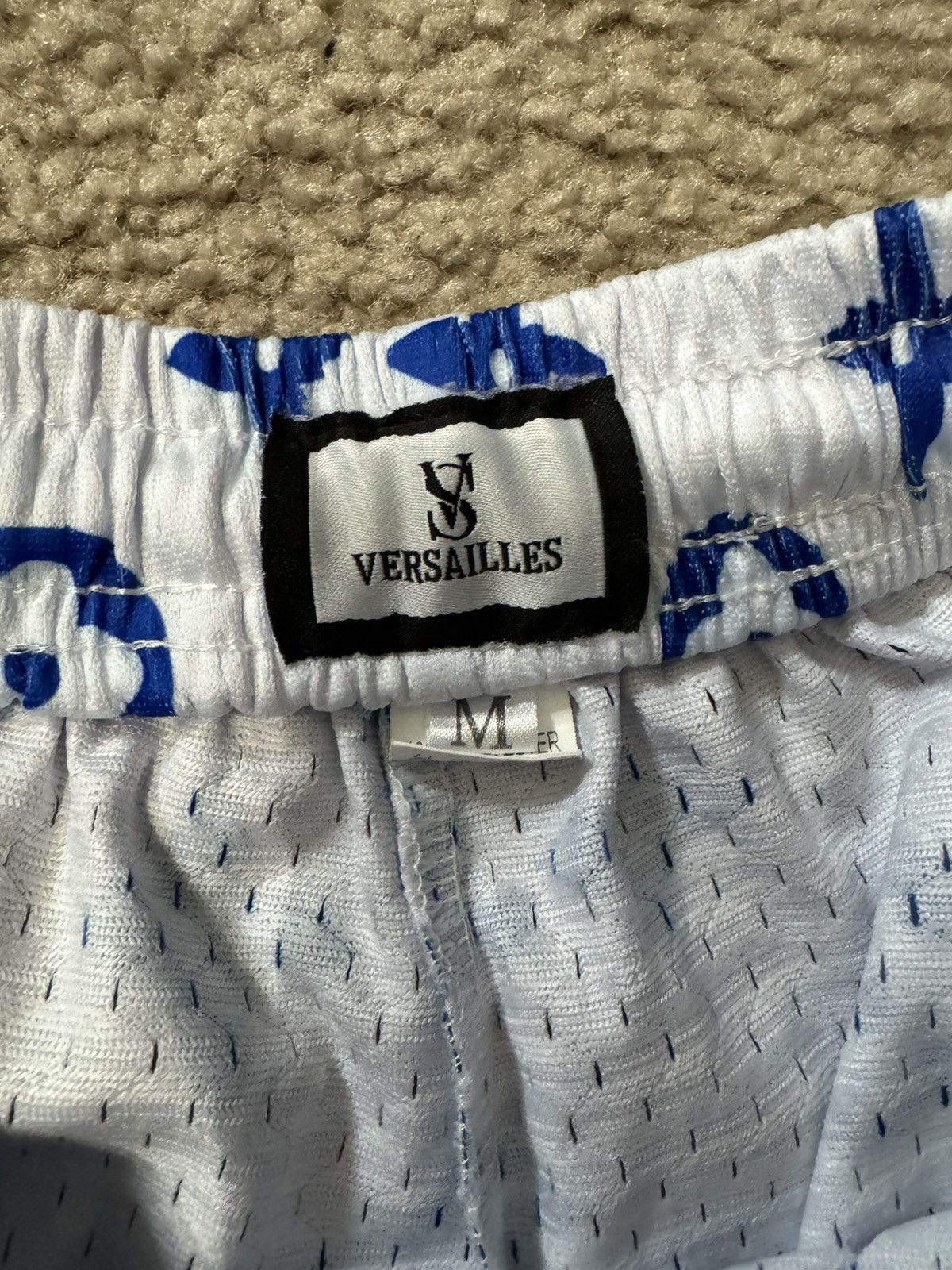 Versailles LA white and blue mesh shorts Size US 30 / EU 46 - 3 Thumbnail