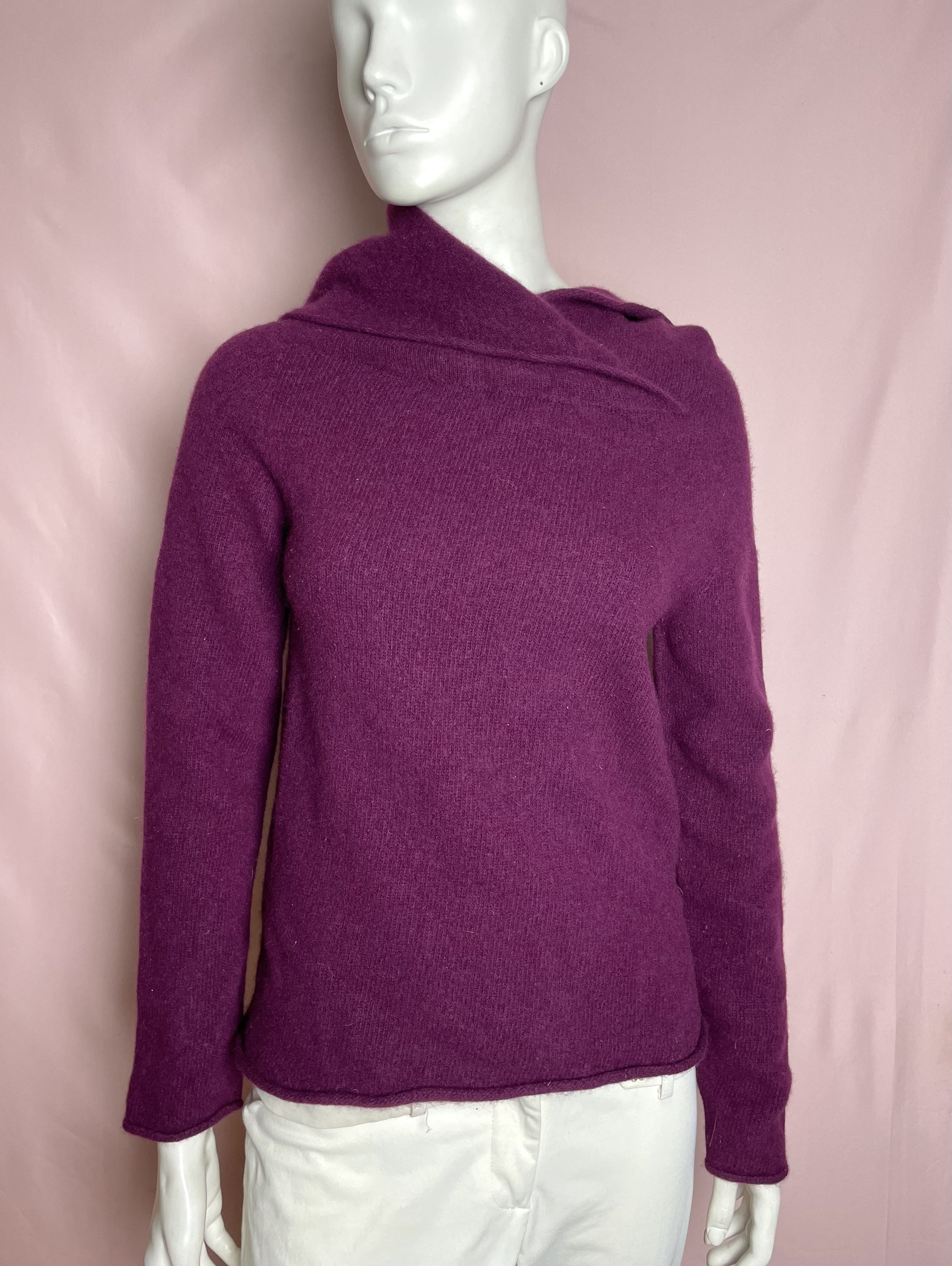 Other Celtic & Co Collared Slouch Jumper Wool Burgundy Size M Size M / US 6-8 / IT 42-44 - 2 Thumbnail