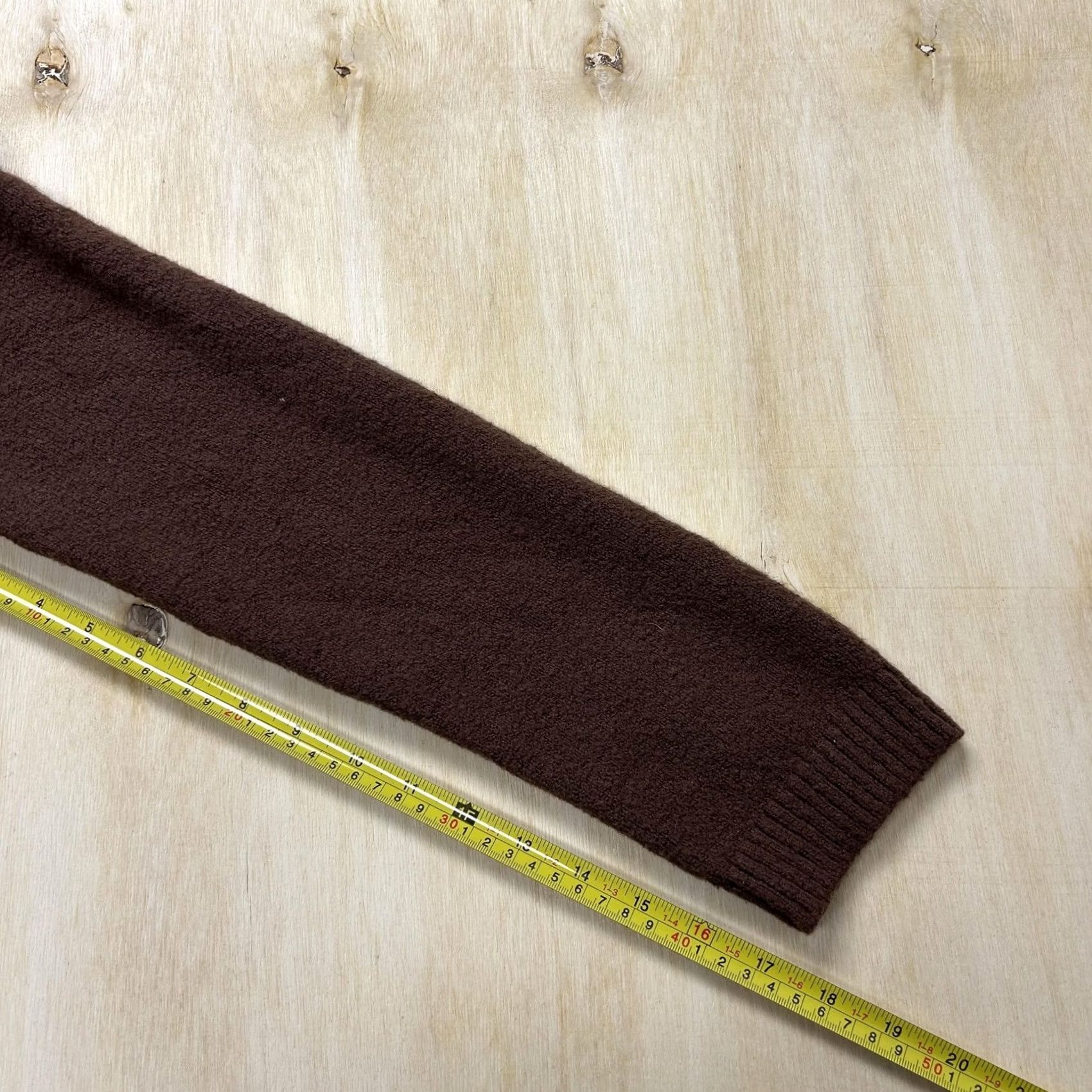 Talbots Talbots Cardigan Sweater Womens Large Brown Crew Neck Pockets Button Front Knit Size L / US 10 / IT 46 - 6 Thumbnail