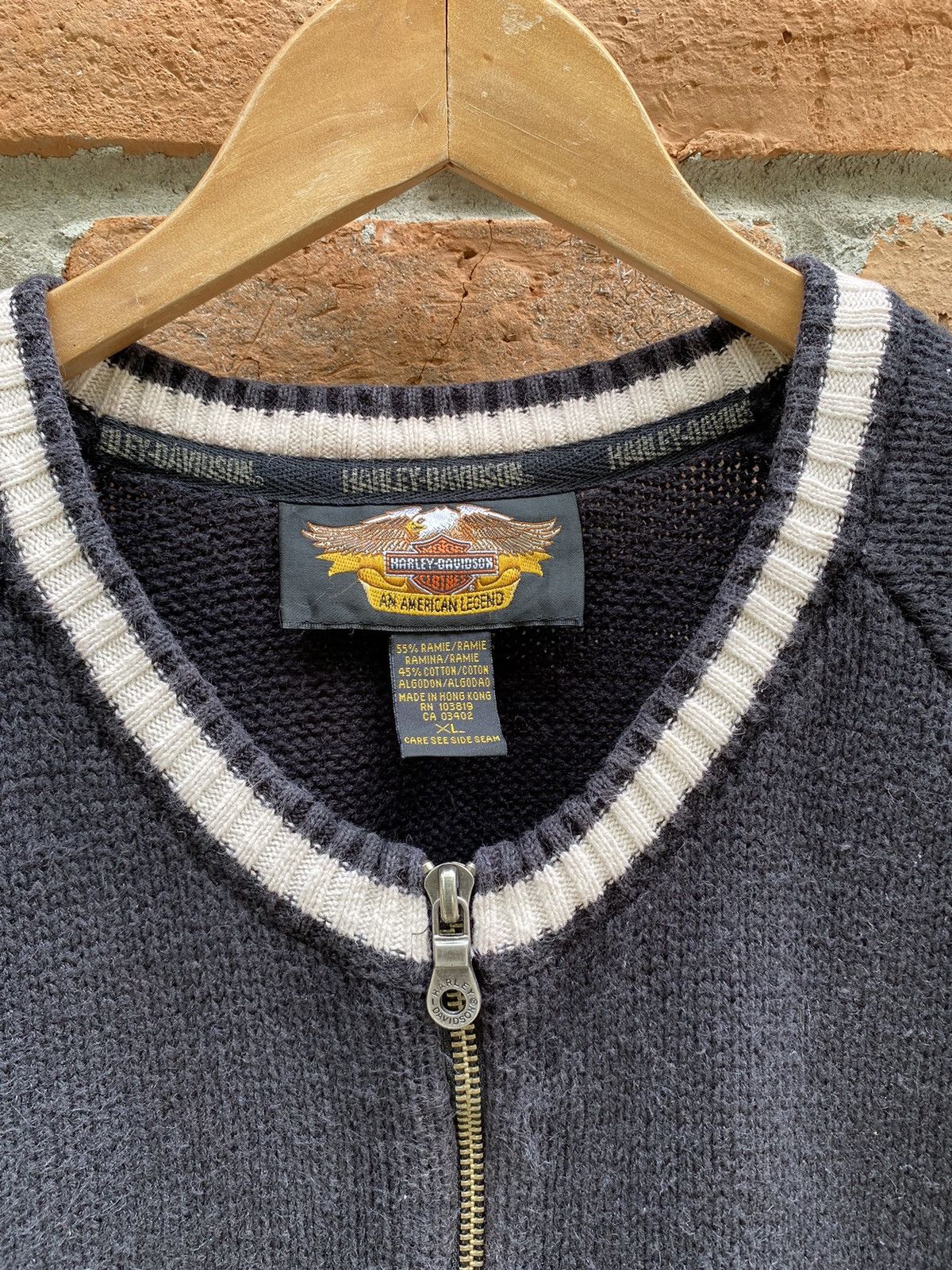 Harley Davidson Harley Davidson knitted zip jacket Size US XL / EU 56 / 4 - 11 Thumbnail