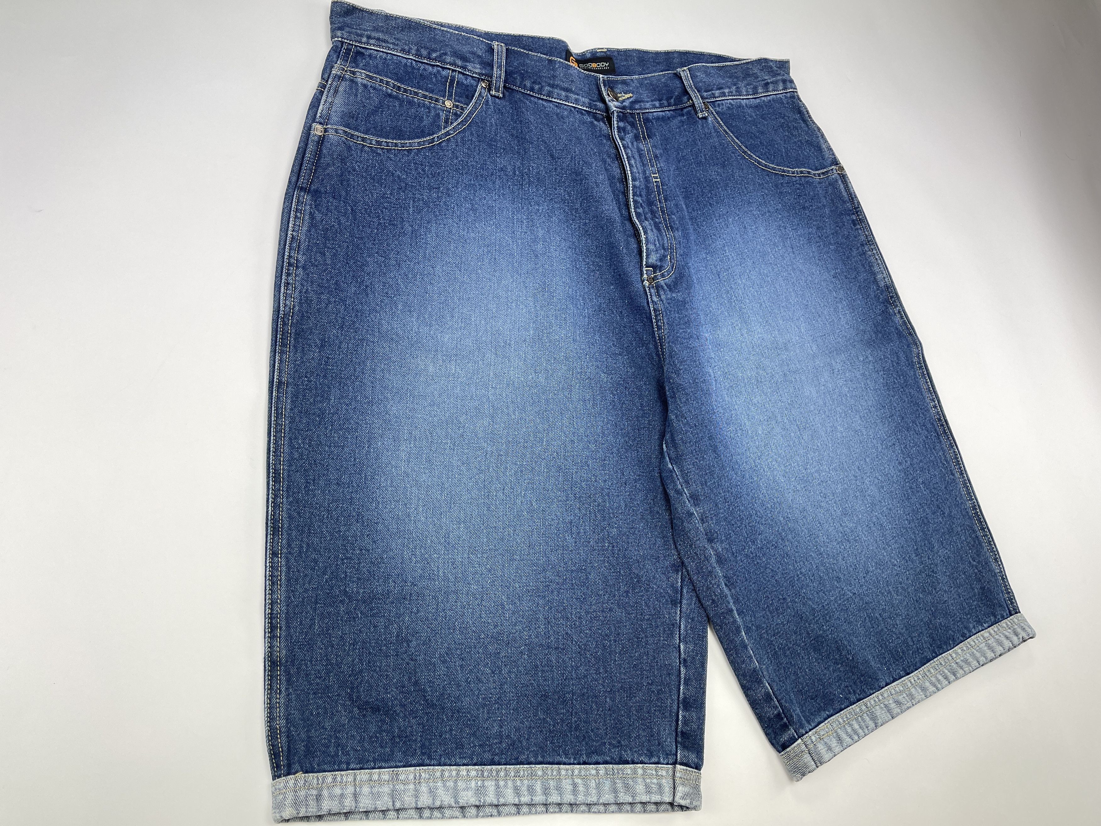 Vintage Godbody shorts, vintage jeans, 90s hip hop, 1990s baggy W 40 Size US 40 / EU 56 - 7 Thumbnail