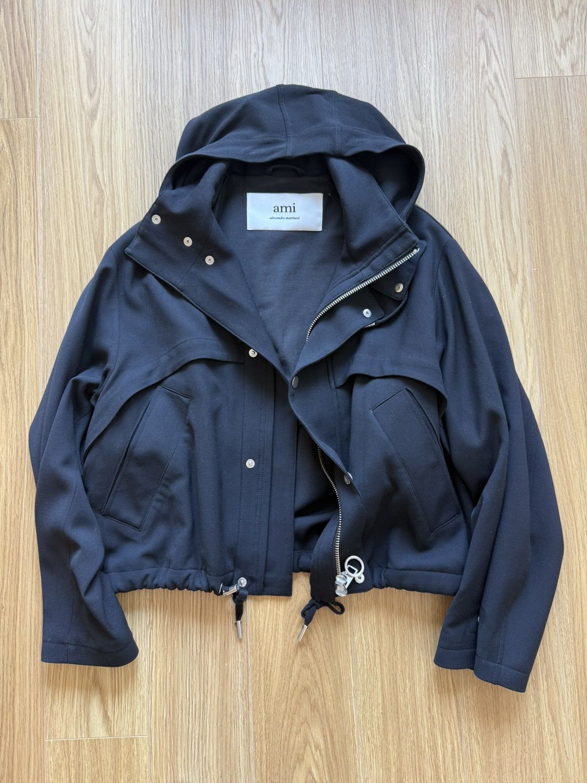 AMI AMI Paris Black Wool Short Parka Size US S / EU 44-46 / 1 - 5 Thumbnail