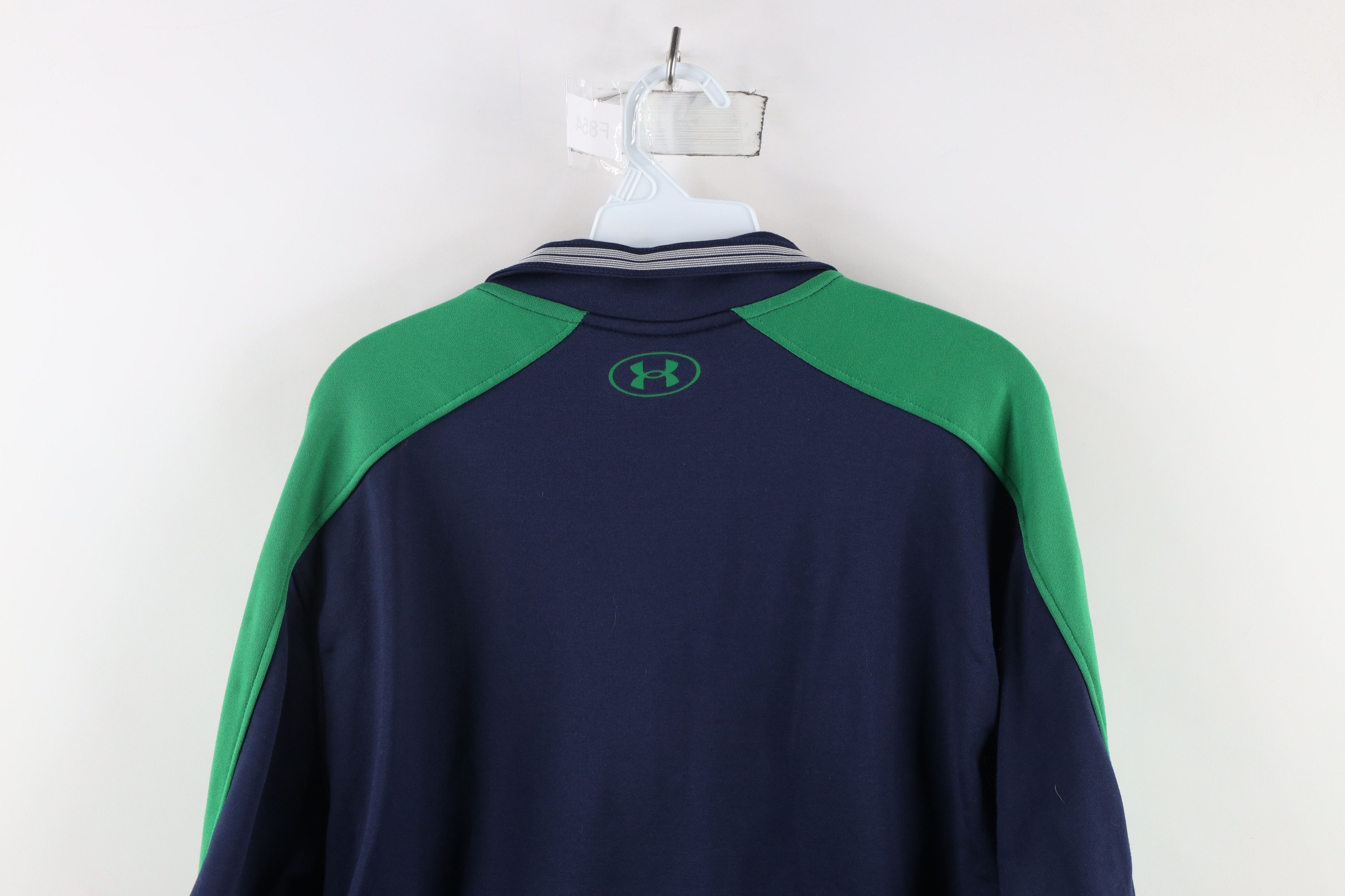 Under Armour × Vintage Under Armour Irish Notre Dame University Half Zip Sweater Size US XL / EU 56 / 4 - 12 Thumbnail