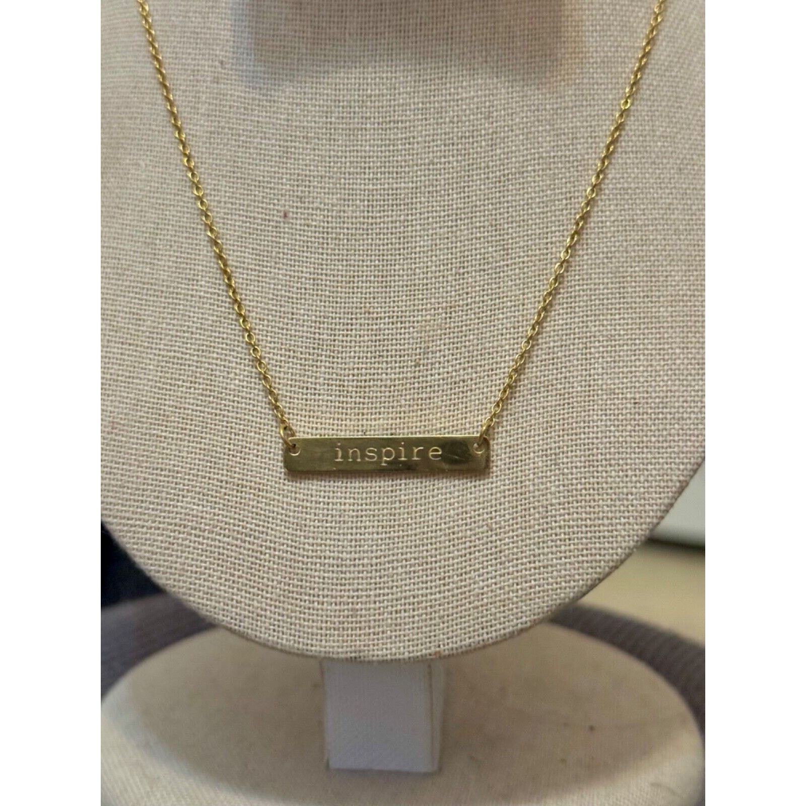 Other Jook and Nona 18k Gold Plated 18" Bar Necklace "Inspire" Size ONE SIZE - 3 Thumbnail