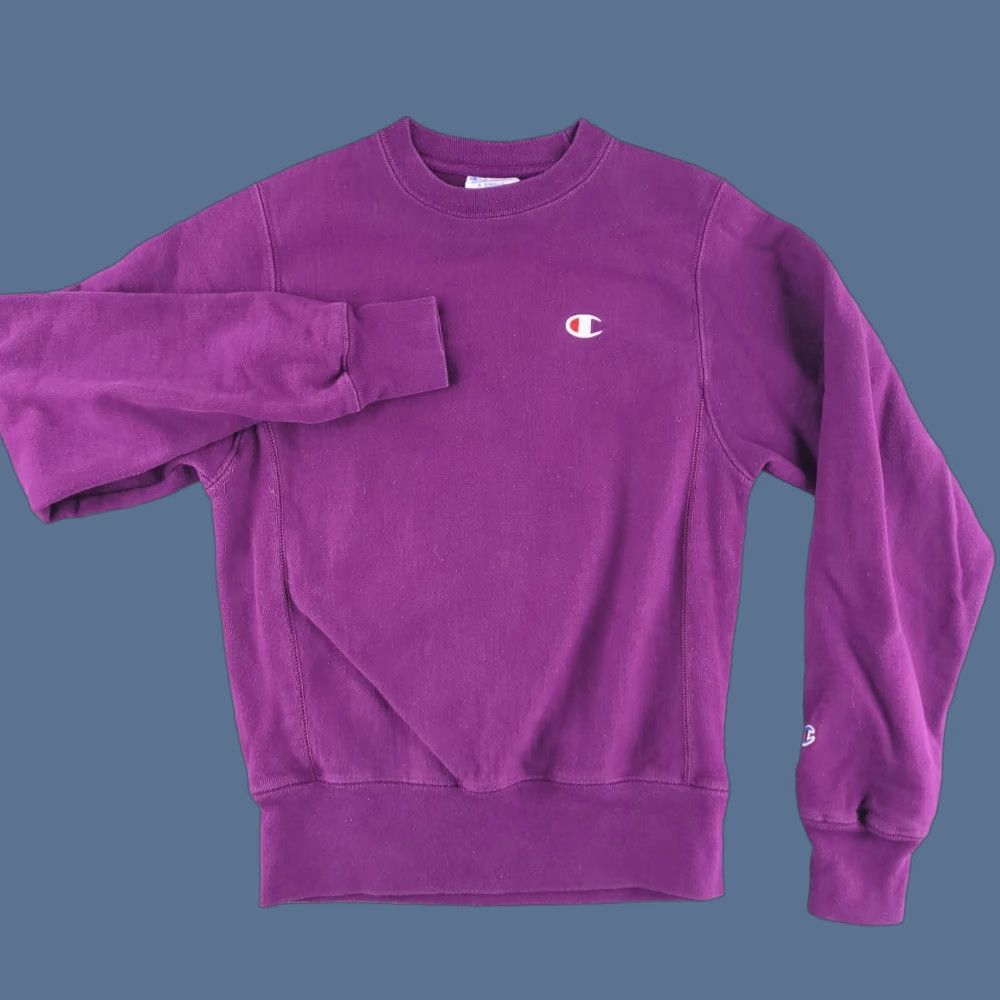 Champion VINTAGE Champion Sweatshirt Mens XS Purple Reverse Weave Extra Small Crewneck Size US XS / EU 42 / 0 - 1 Thumbnail