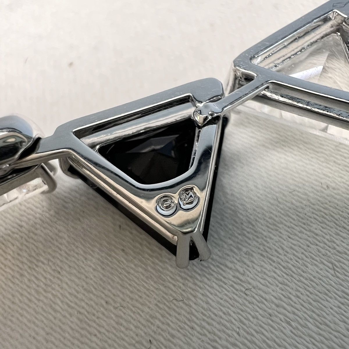 Swarovski Triangle Cut Tennis Bracelet Size ONE SIZE - 5 Thumbnail