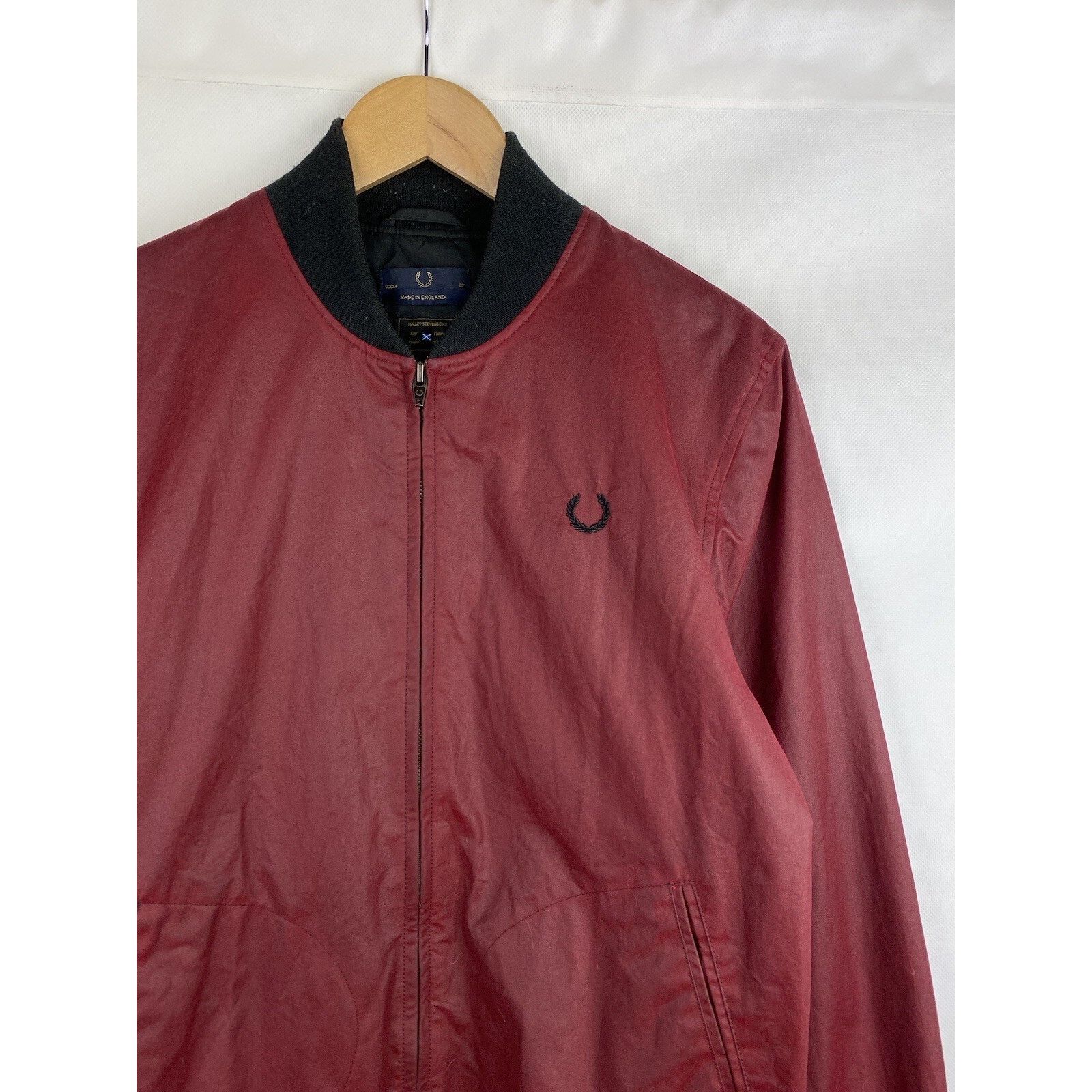 Fred Perry Fred Perry Halley Stevensons waxed bomber jacket size 38" Size US M / EU 48-50 / 2 - 5 Thumbnail