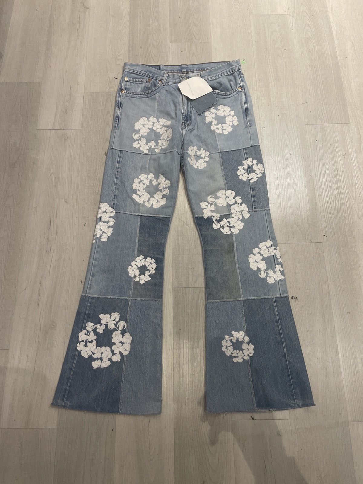 DENIM TEARS × READYMADE Readymade x Denim Tears Flare Jeans Size US 33 - 1 Thumbnail