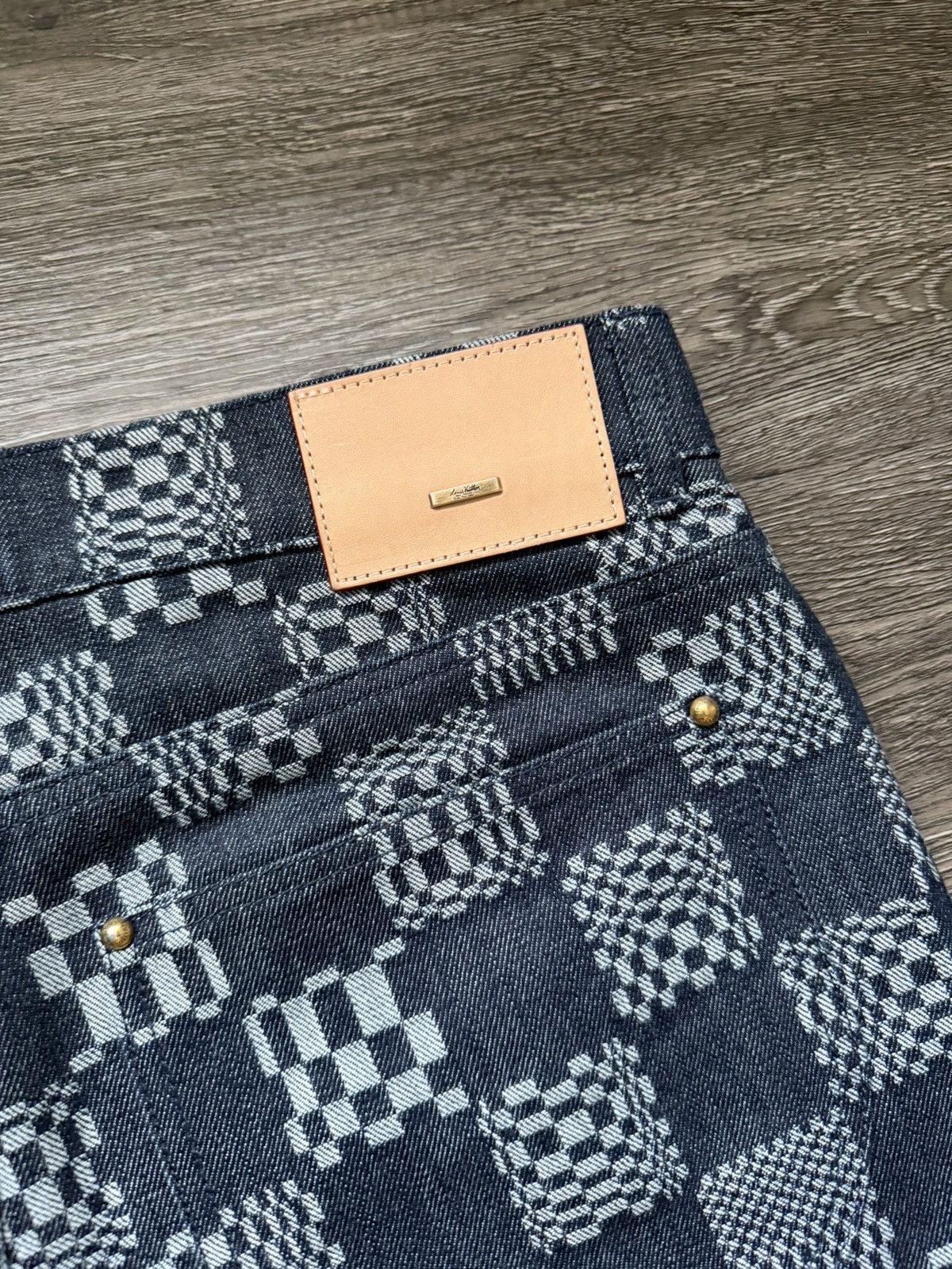 Louis Vuitton Louis Vuitton Distorted Damier Denim Indigo Blue Size 32 Size US 32 / EU 48 - 13 Thumbnail