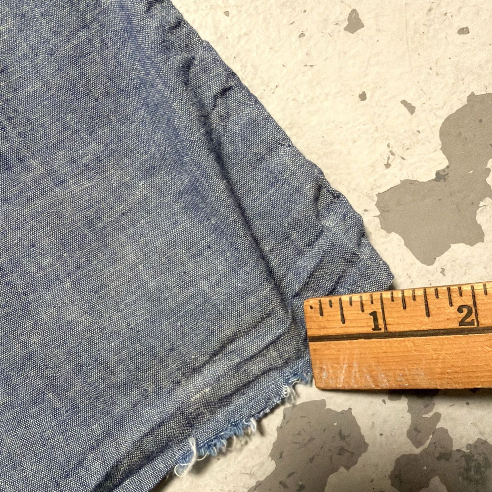 Vintage VINTAGE Big Mac Shirt Unisex Adults Long Sleeve Blues Cotton Chambray Snap Work Ranch Barn 70s Western 100% Selvedge L Size US L / EU 52-54 / 3 - 2 Thumbnail