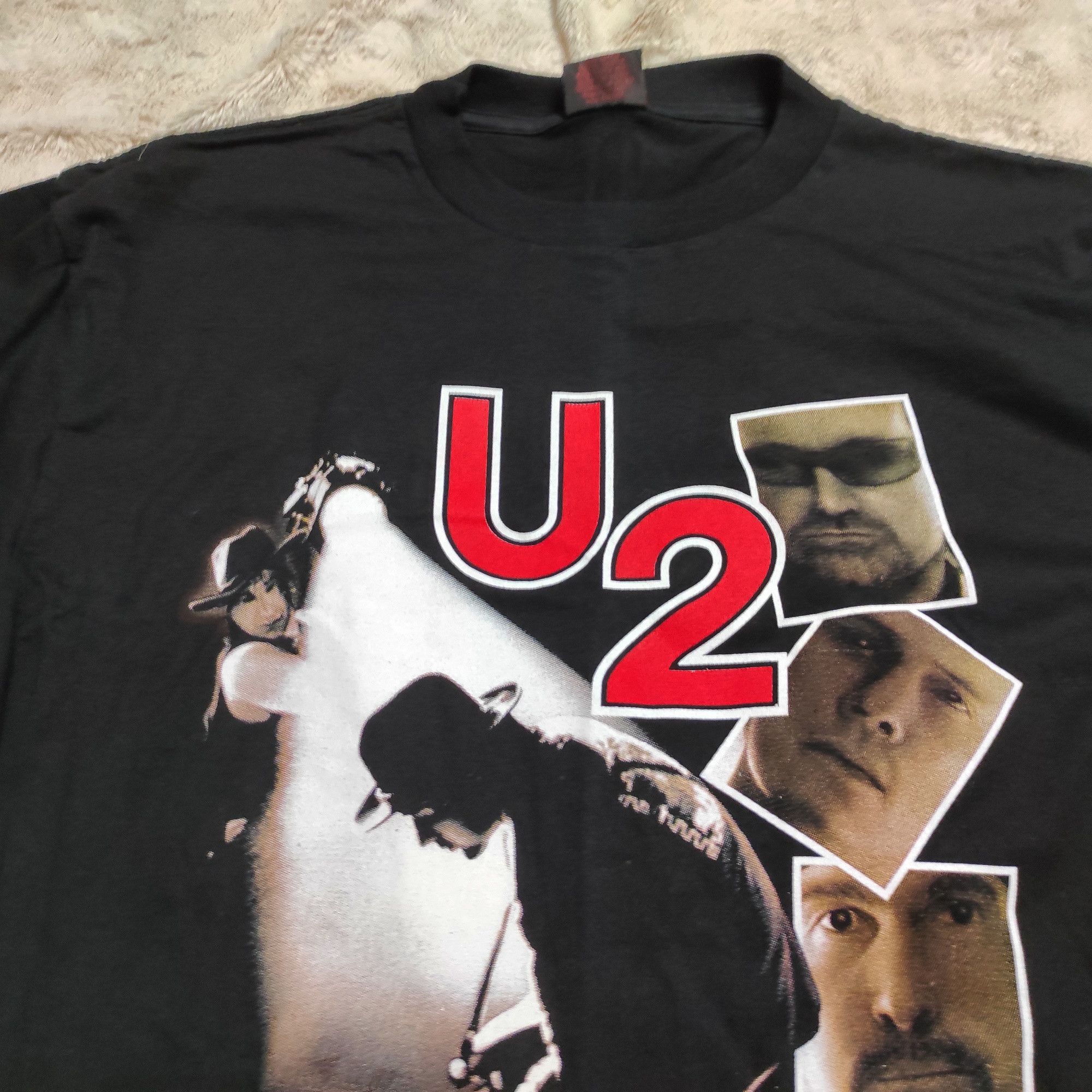Band Tees × Vintage U2 Rattle and Hum Thunder vintage men's t-shirt size L Size US L / EU 52-54 / 3 - 2 Thumbnail