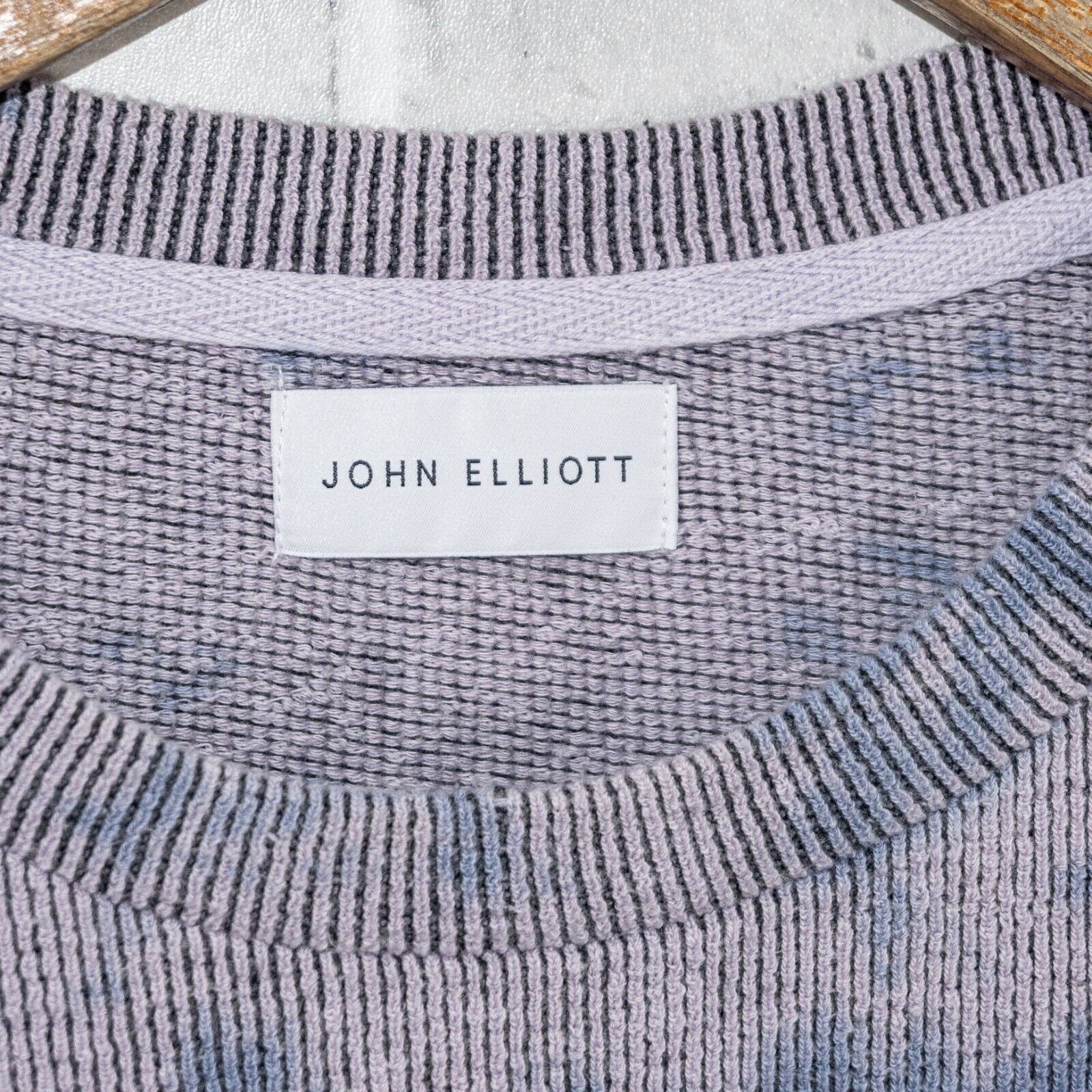 John Elliott JOHN ELLIOTT Block Terry Crewneck Pullover in Blue Ghost Dye Size US S / EU 44-46 / 1 - 6 Thumbnail