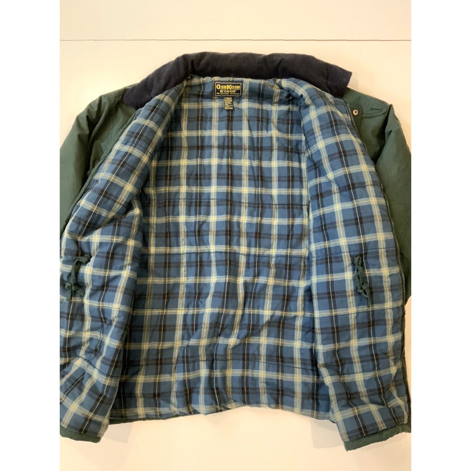 Vintage VINTAGE OshKosh B’Gosh Plaid Lined Corduroy Collar Puffer Parka Green Jacket 2XL Men's Size US XXL / EU 58 / 5 - 3 Thumbnail