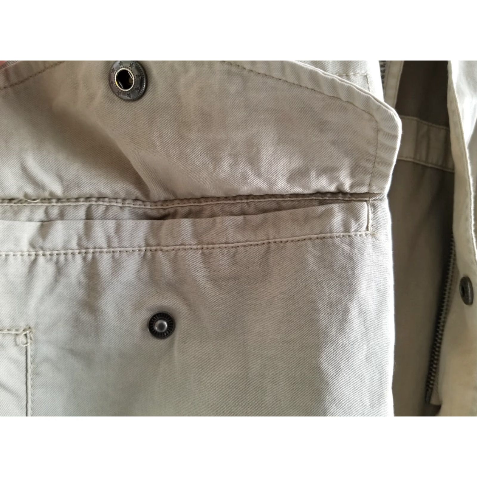 Lucky Brand Lucky Brand Mens Khaki Field Coat Jacket Zip up Size Small Size US S / EU 44-46 / 1 - 4 Thumbnail