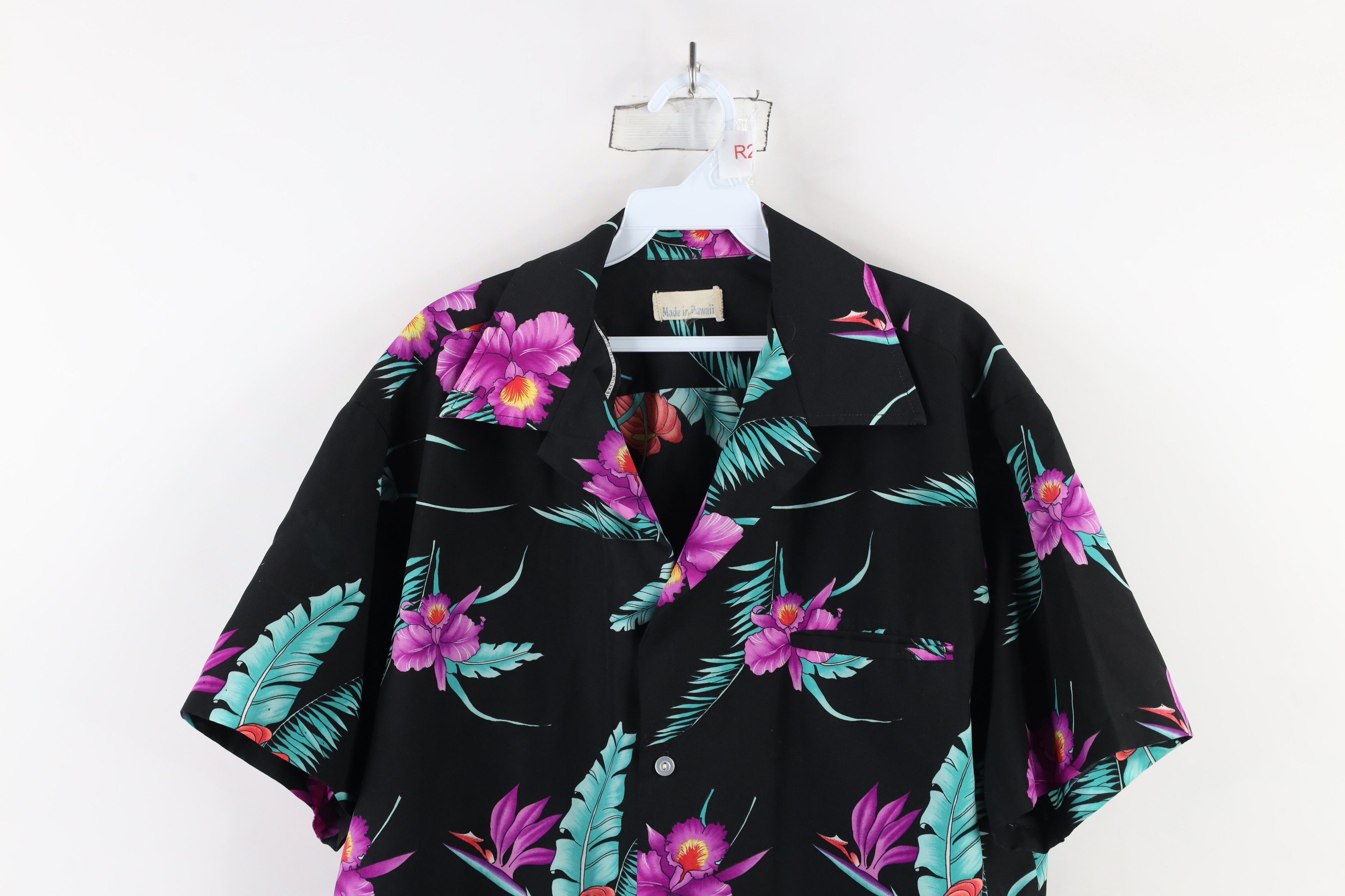 Vintage Vintage 60s 70s Rockabilly Camp Collar Button Shirt USA Size US XXL / EU 58 / 5 - 2 Thumbnail