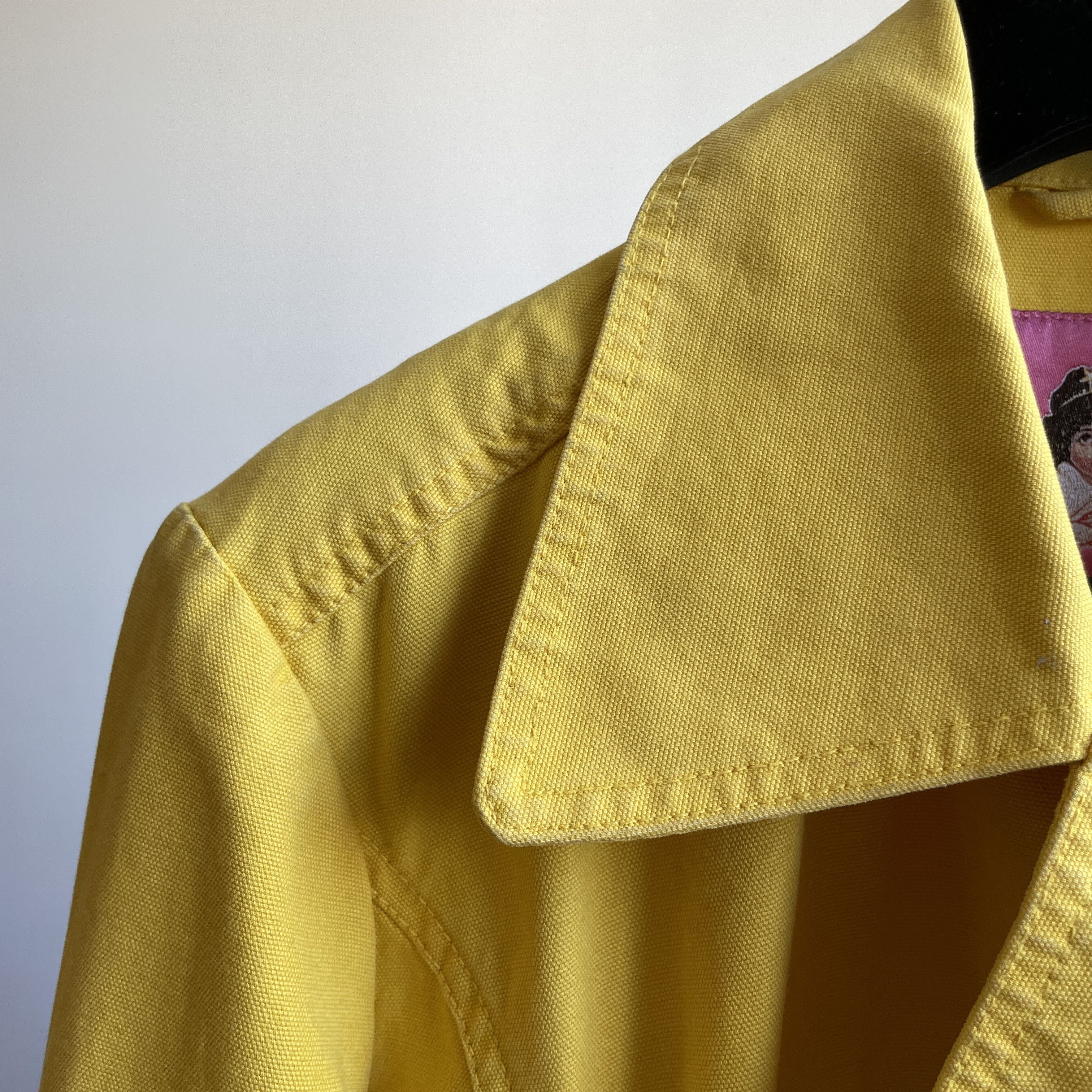 Fiorucci Fiourucci Womens Canvas Double Breasted Trench Coat Size S / US 4 / IT 40 - 5 Thumbnail
