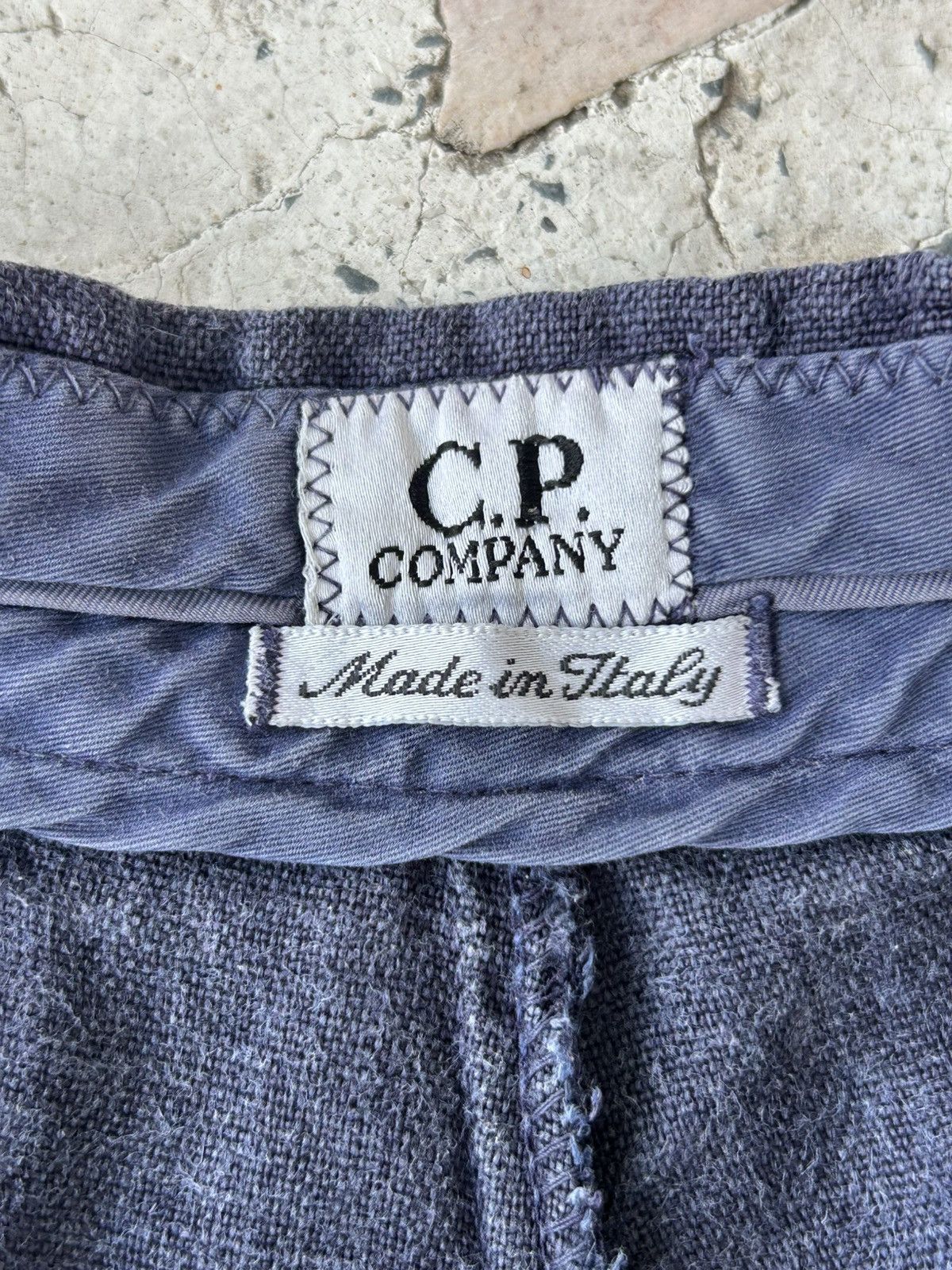 C.P. Company C.P. Company Vintage Linen Blue Shorts Size US 32 / EU 48 - 9 Thumbnail