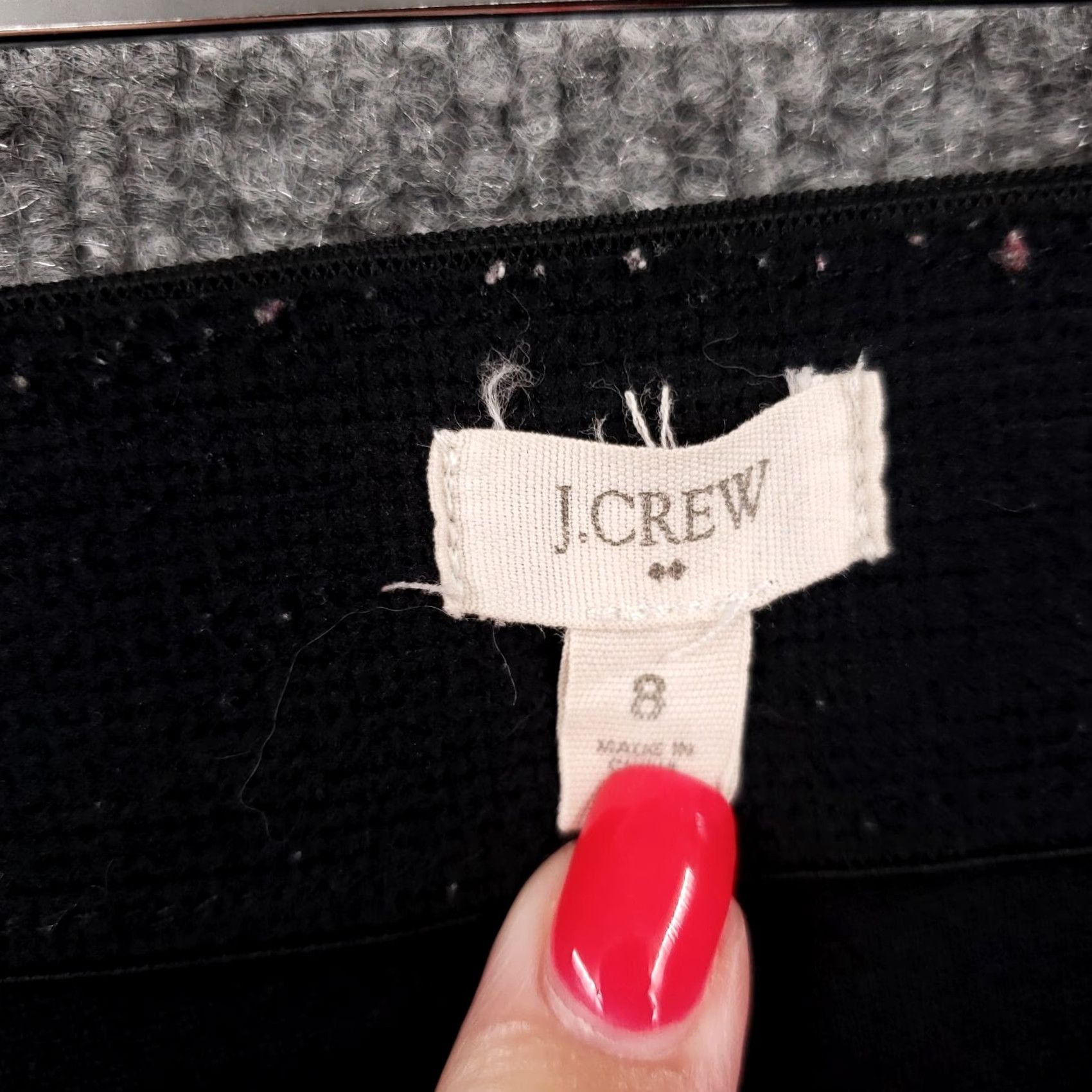 J.Crew J.CREW Pants Womens 8 Black Cropped Mid Rise Skinny Flat Front Rayon Blend Pants Womens XS? No. Size 30" / US 8 / IT 44 - 3 Thumbnail