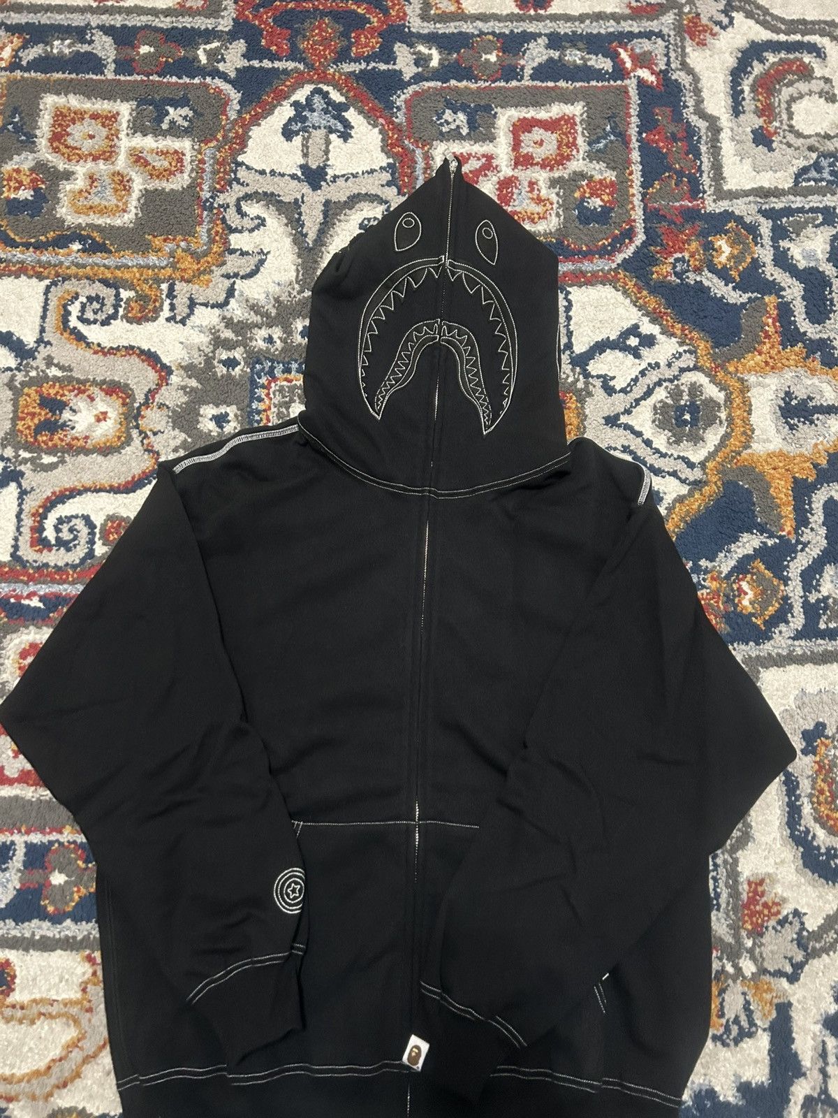 Bape BAPE Exclusive GOAT Contrast Stitching Hoodie Size US L / EU 52-54 / 3 - 4 Thumbnail