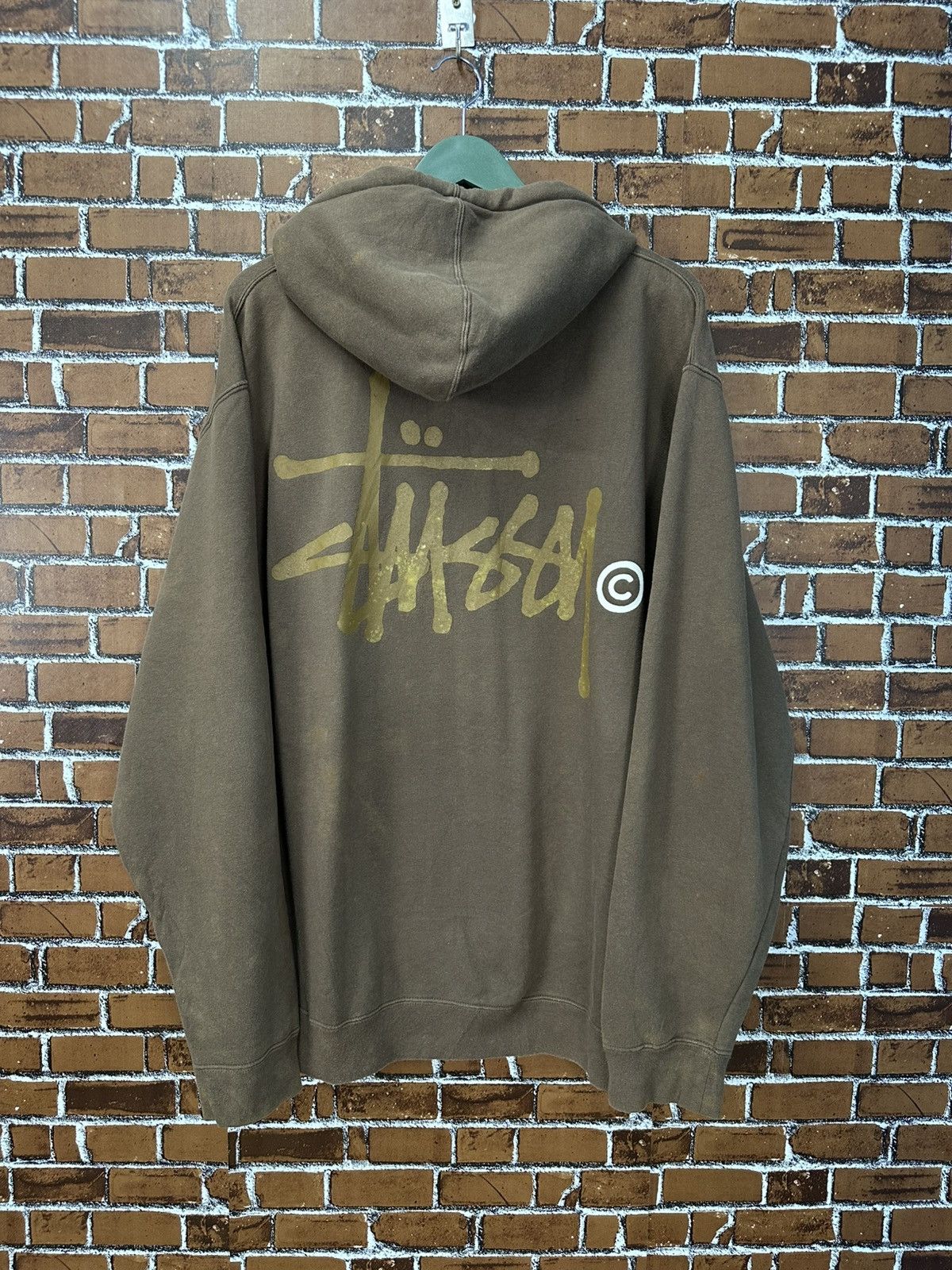 Stussy Stussy Big Logo Faded Hoodie Z353 Size US XL / EU 56 / 4 - 3 Thumbnail