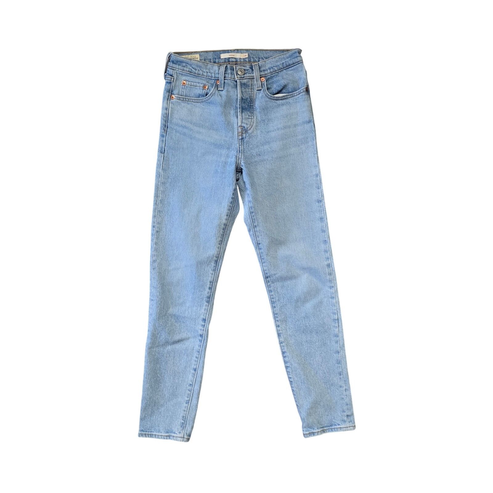 Levi's Levi’s Premium 501 Skinny Jeans Women’s 24W x 28L Button Fly Size 24" / US 00 / IT 34 - 1 Thumbnail