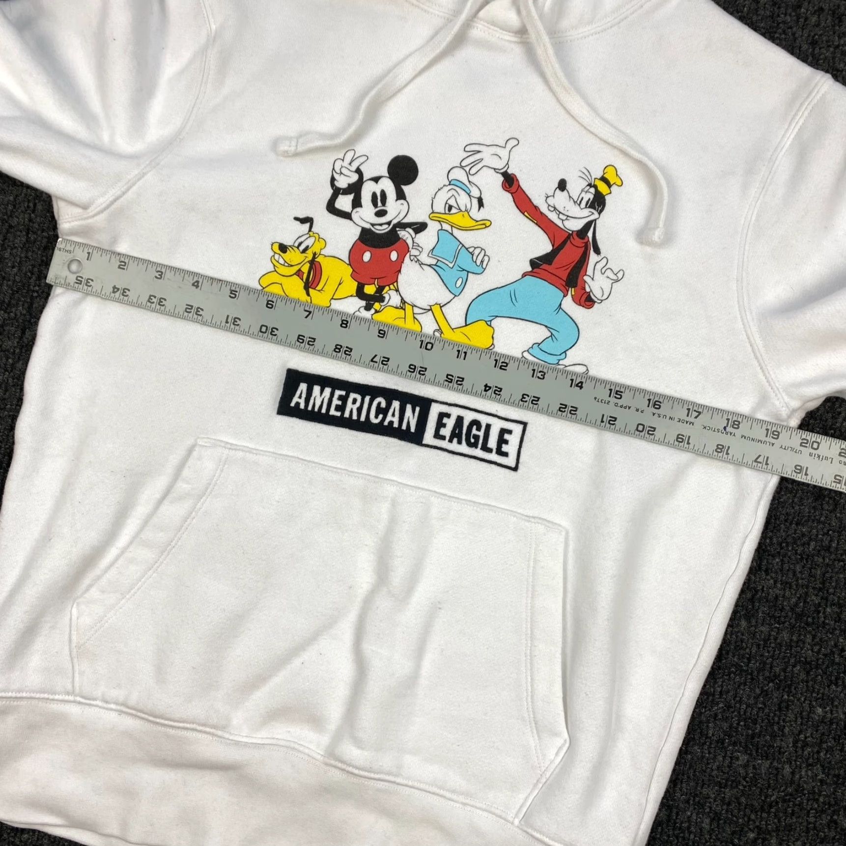 American Eagle Outfitters VINTAGE? No. Disney X AE American Eagle Hoodie Sweater XS White Mickey Donald Goofy Pluto Shirt? Size XS / US 0-2 / IT 36-38 - 6 Thumbnail