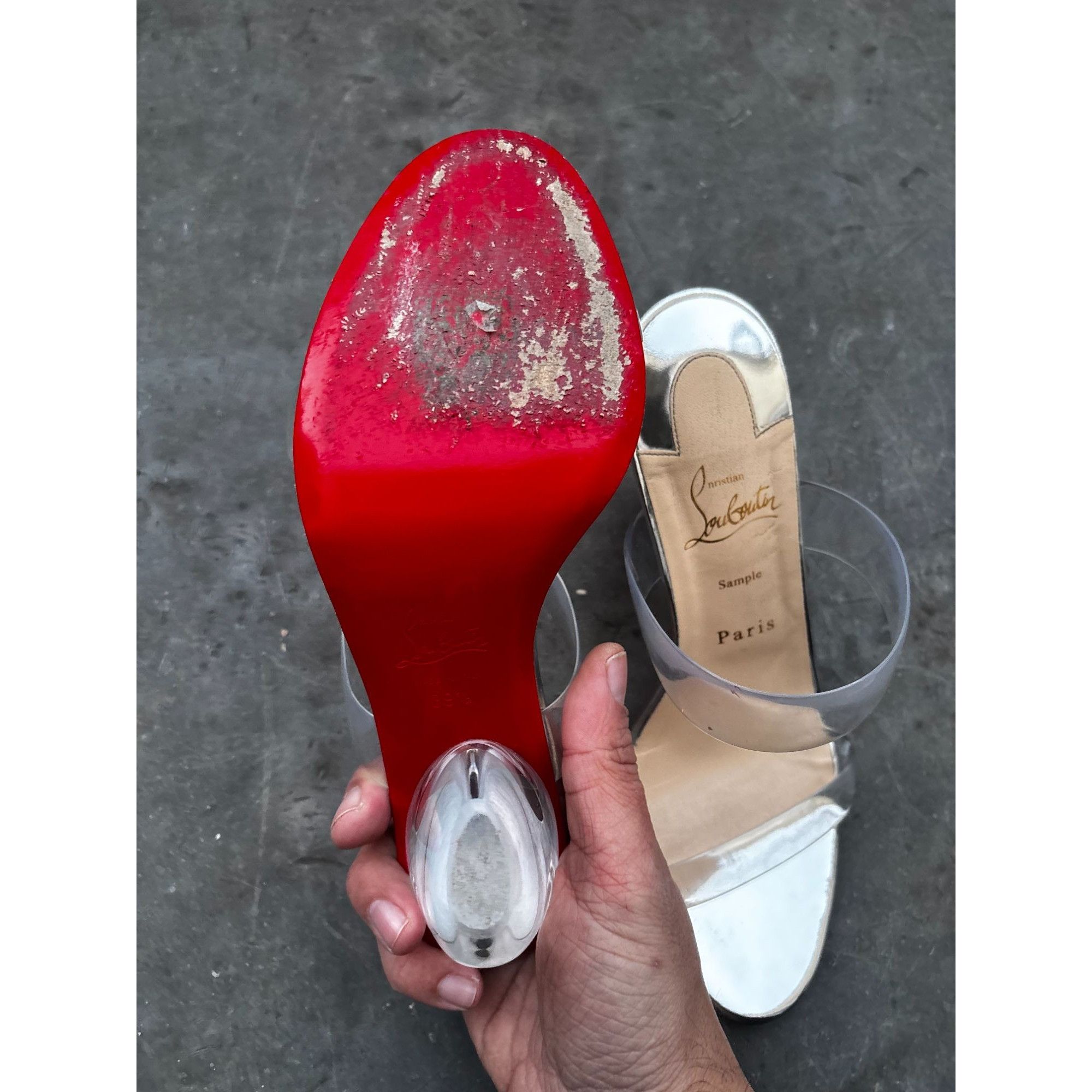 Christian Louboutin Christian Louboutin Transparent Strap Heels Size 39.5 Rare U Size US 9.5 / IT 39.5 - 7 Thumbnail