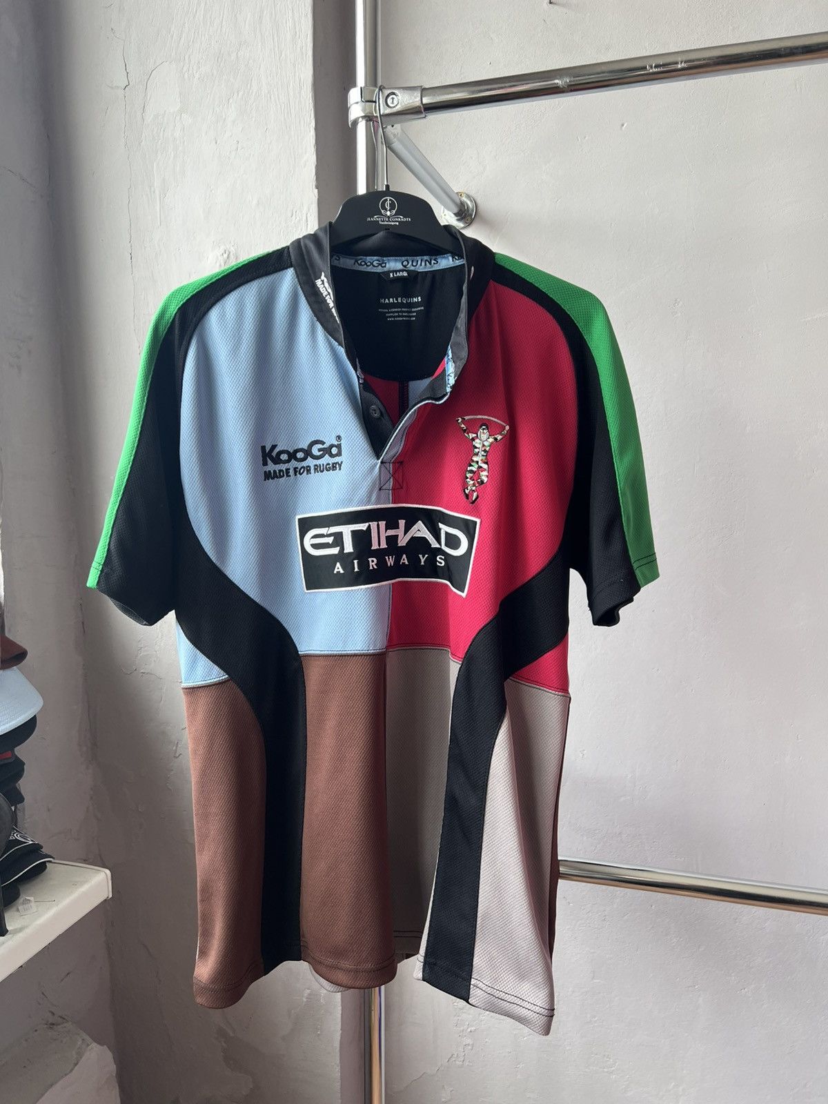 Canterbury of New Zealand 2008/09 HARLEQUINS HOME RUGBY SHIRT JERSEY KOOGA SIZE XL MEN Size US XL / EU 56 / 4 - 2 Thumbnail