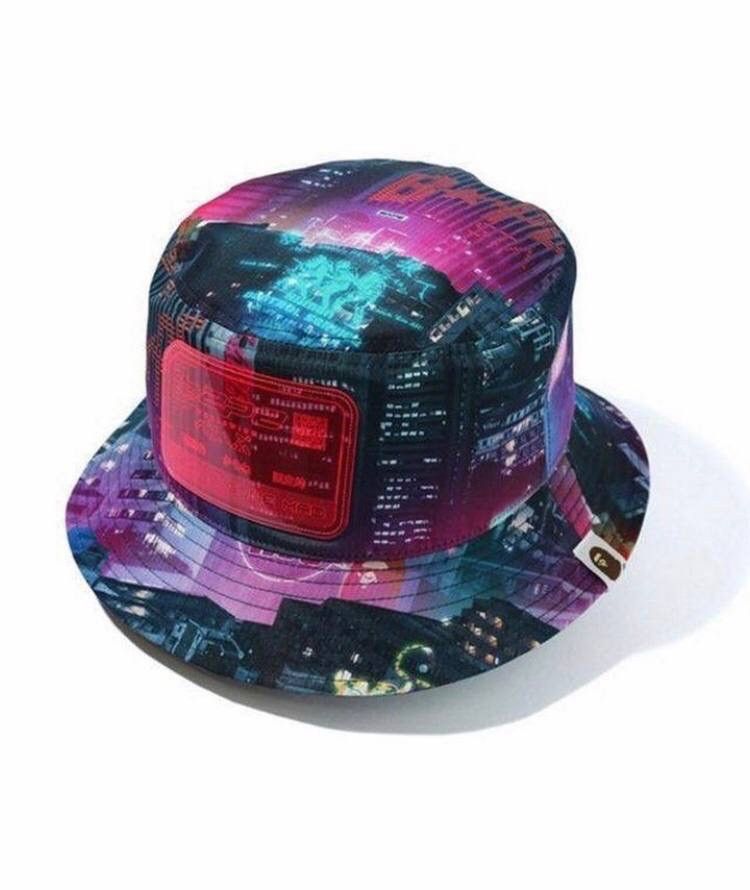 Bape Bape Neon Tokyo Bucket Hat SS20 Size: OS Size ONE SIZE - 1 Thumbnail