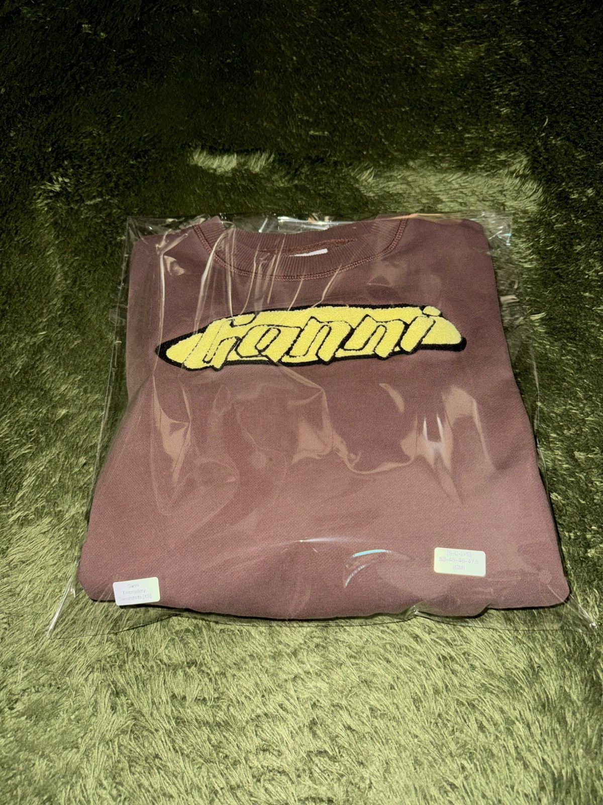 Ganni [XS] GANNI Artwork Logo Cropped Sweatshirt Brown Size XS / US 0-2 / IT 36-38 - 9 Thumbnail