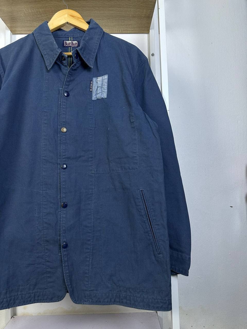 Blue Blue Japan × Japanese Brand × Vintage Vintage Blue Blue Japan Denim Workwear (Pit 22) Size US S / EU 44-46 / 1 - 4 Thumbnail
