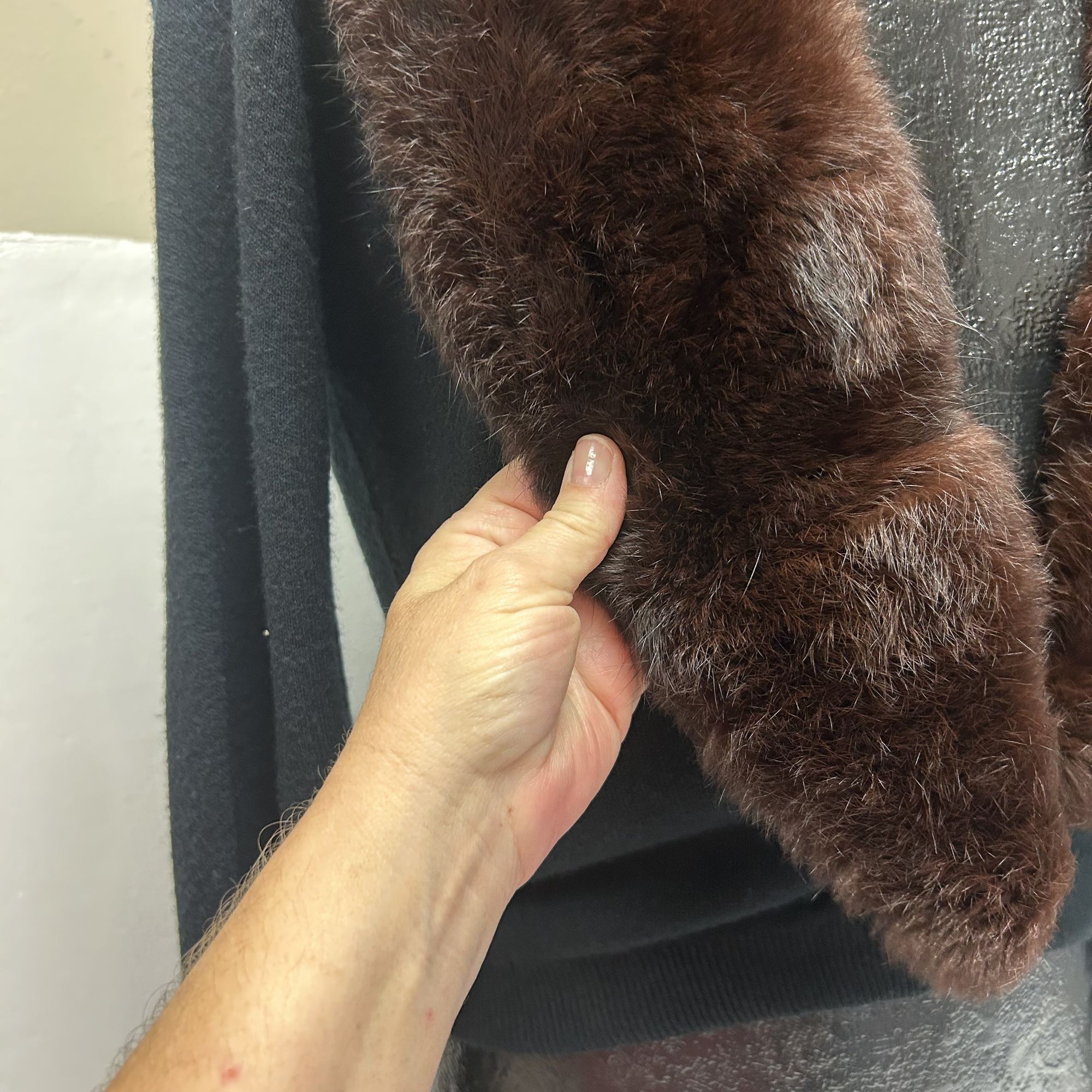 DuPont 50's Orlon Cardigan MINK FUR Collar Jeweled Clasp Sweater M Size M / US 6-8 / IT 42-44 - 3 Thumbnail