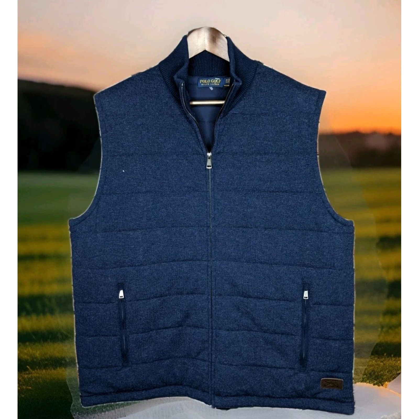 Polo Ralph Lauren Polo Ralph Lauren Insulated Golf Vest Jacket Men XXL 2XL Wind Block Quilted Wool NAVY Size US XXL / EU 58 / 5 - 2 Thumbnail